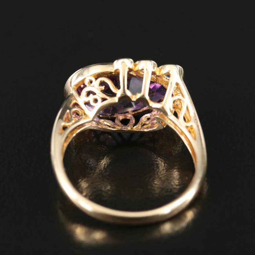 14K Amethyst and Sapphire Ring | EBTH