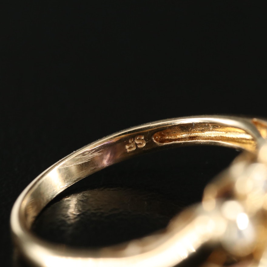 14K Amethyst and Sapphire Ring | EBTH