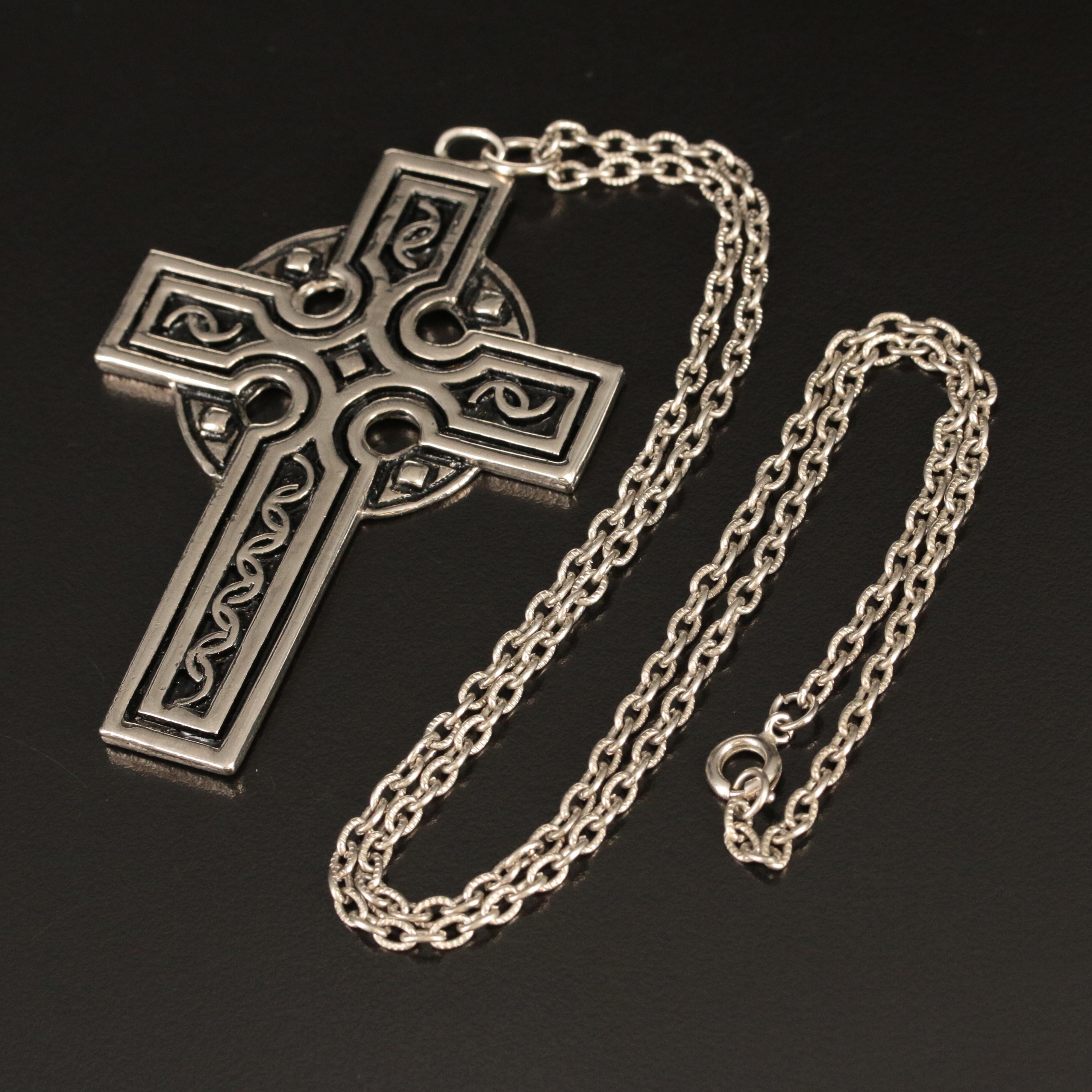 Celtic Cross Necklace EBTH