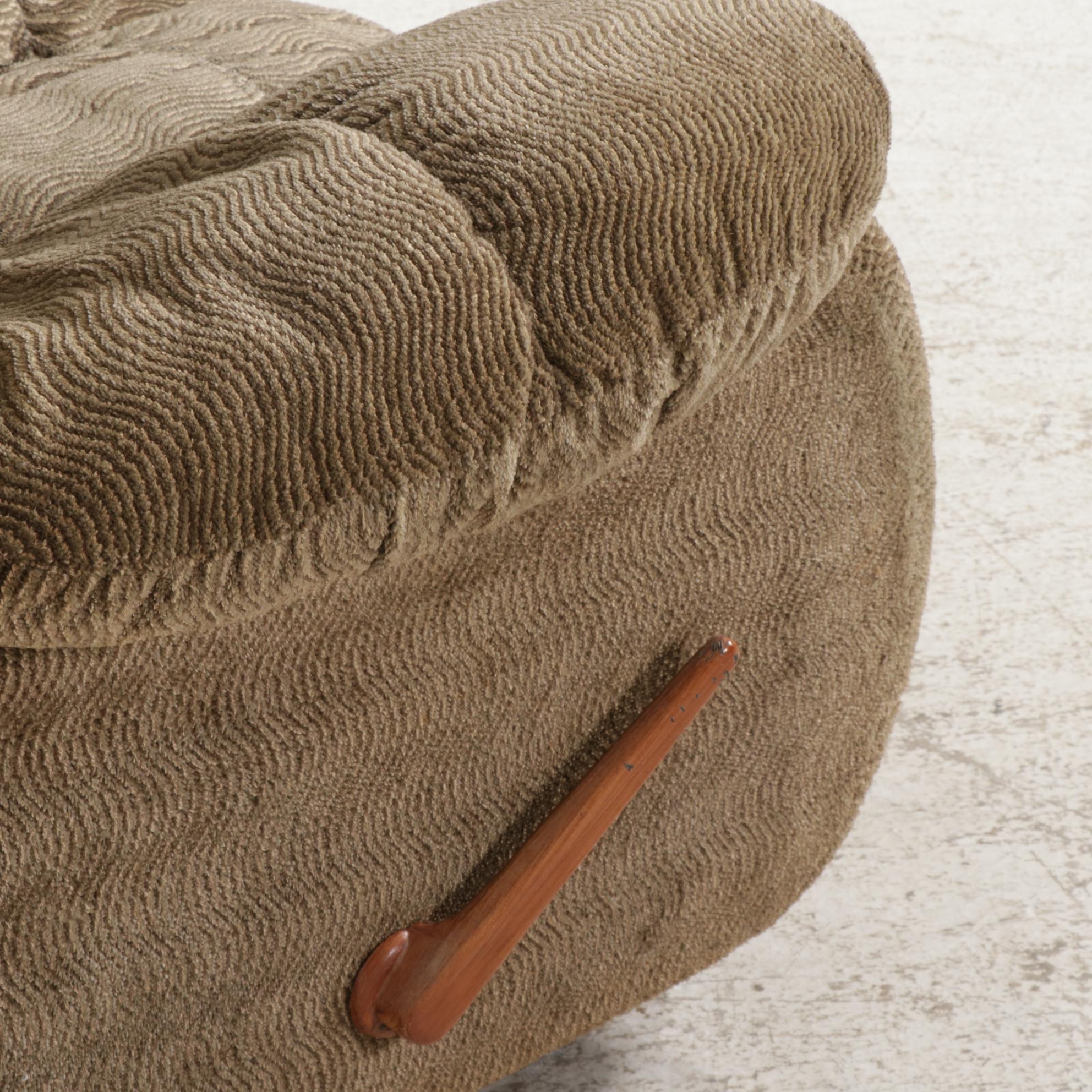 Dutchman Furniture Chenille Upholstered Overstuffed Recliner EBTH