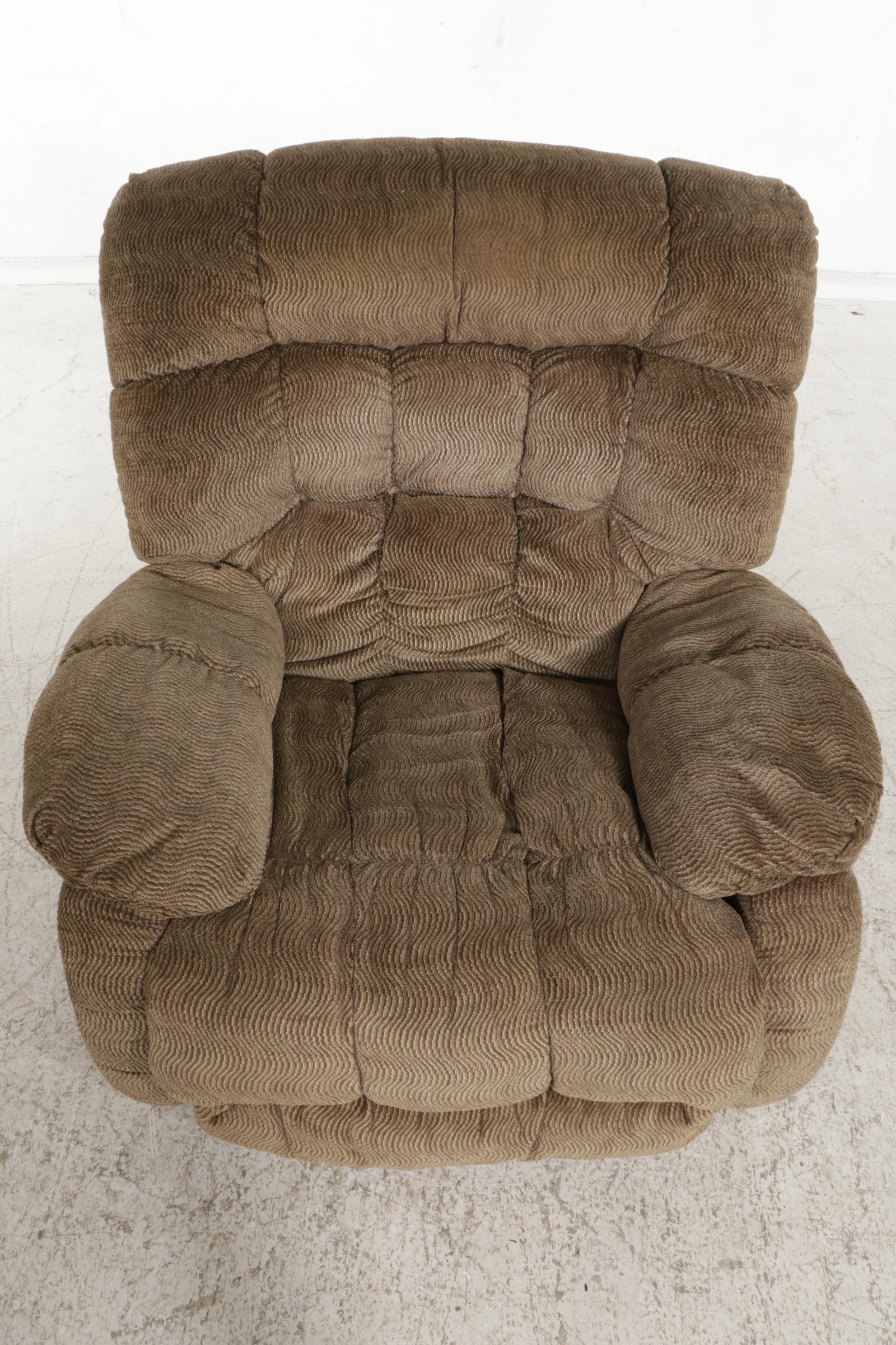 Dutchman Furniture Chenille Upholstered Overstuffed Recliner EBTH