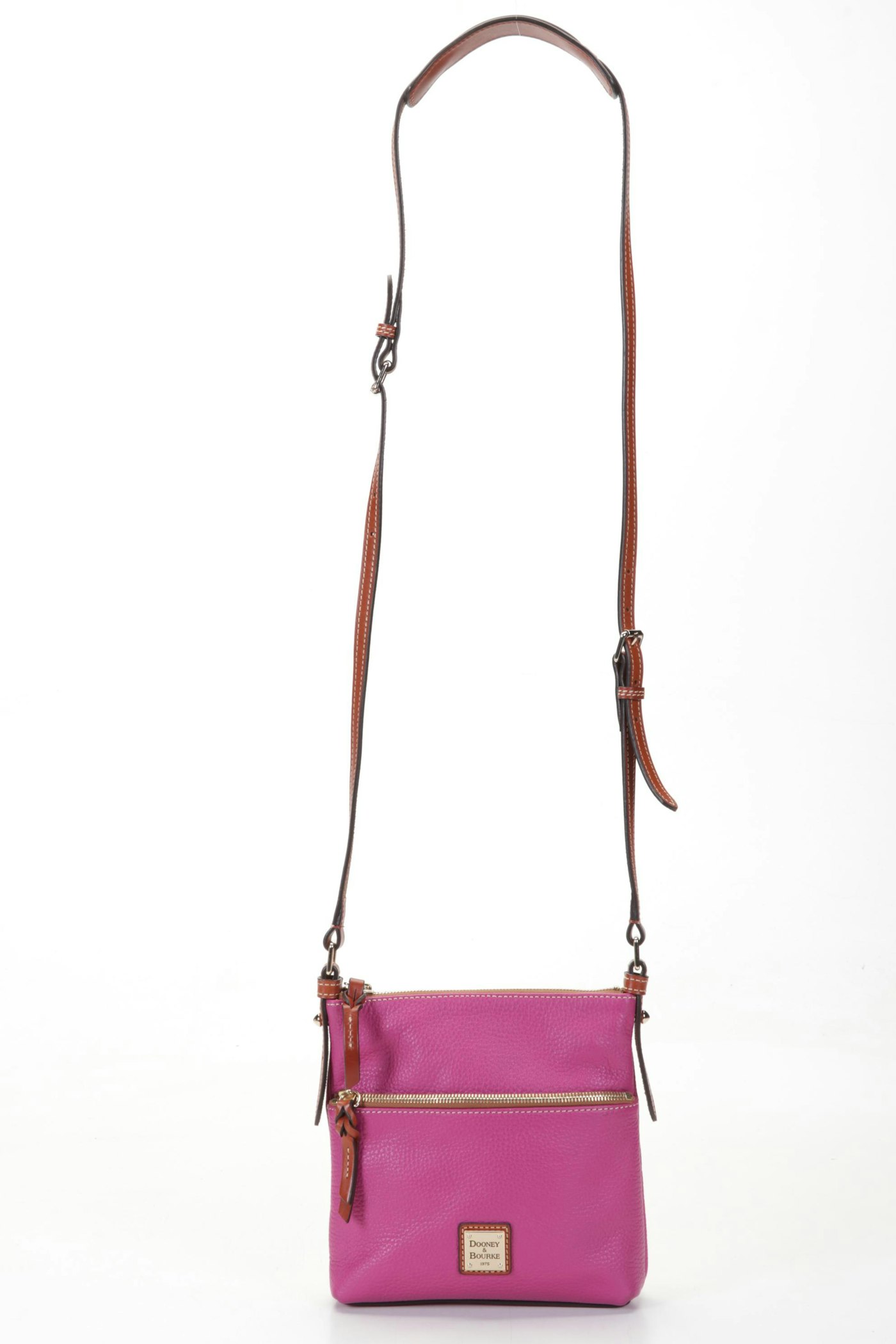 Dooney & Bourke Crossbody Bag in Pink Pebbled Leather | EBTH