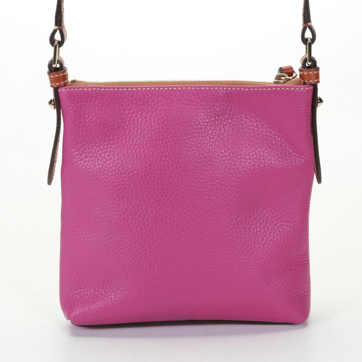 Dooney & Bourke Crossbody Bag in Pink Pebbled Leather | EBTH
