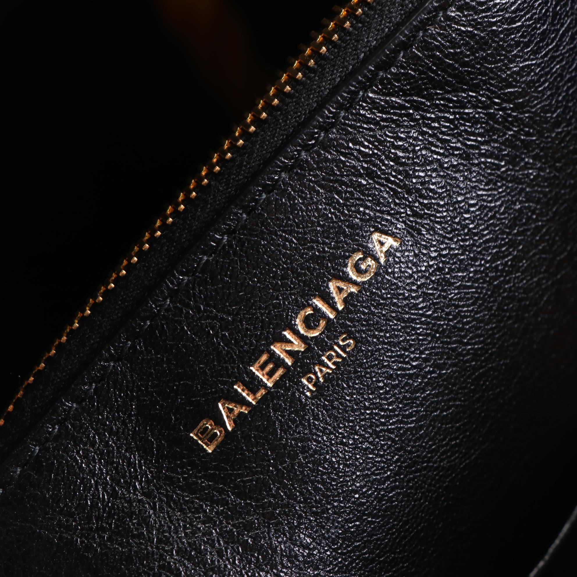 Balenciaga Blanket Square Tote Bag in Printed Lambskin Leather EBTH