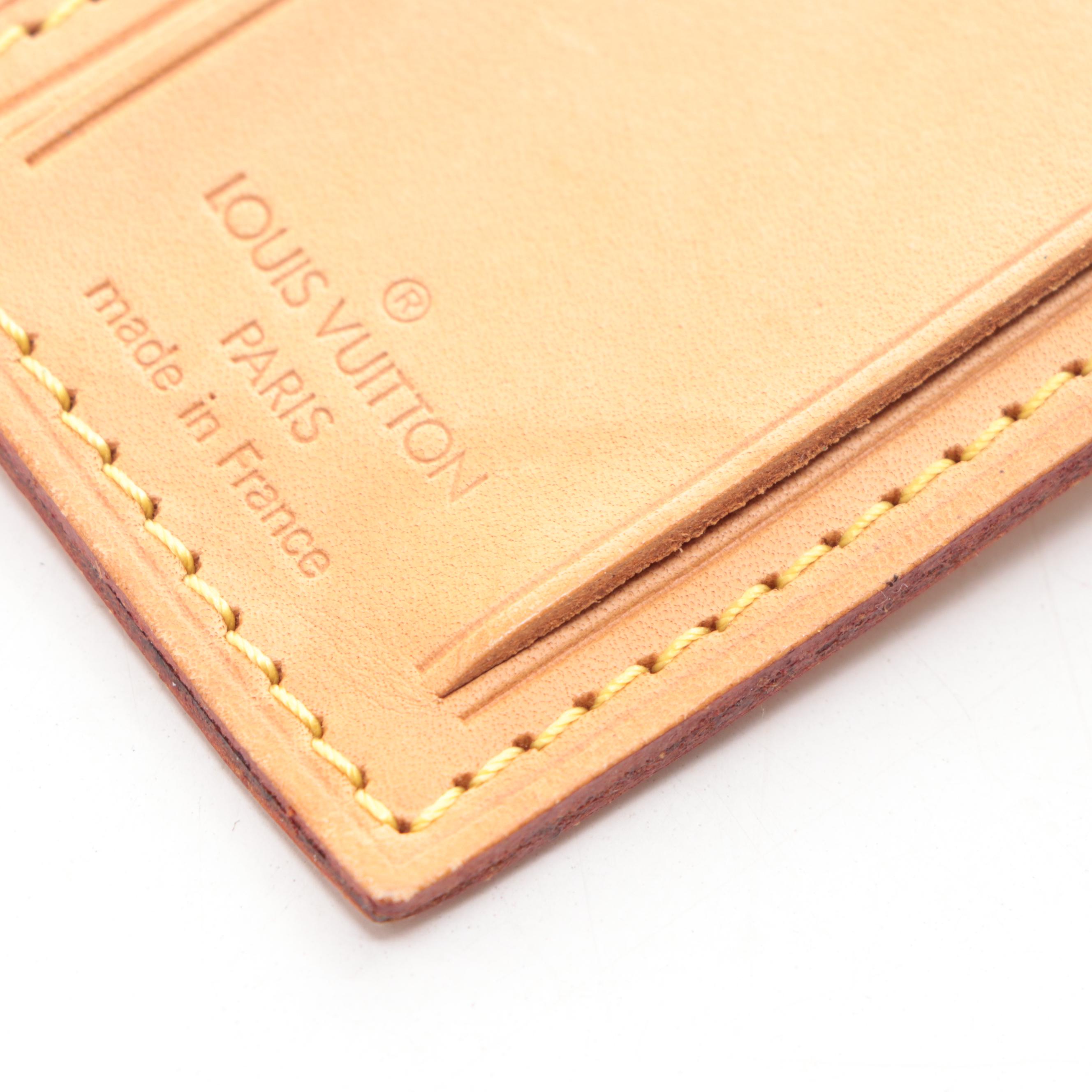 Louis Vuitton Luggage Tag in Vachetta Leather EBTH