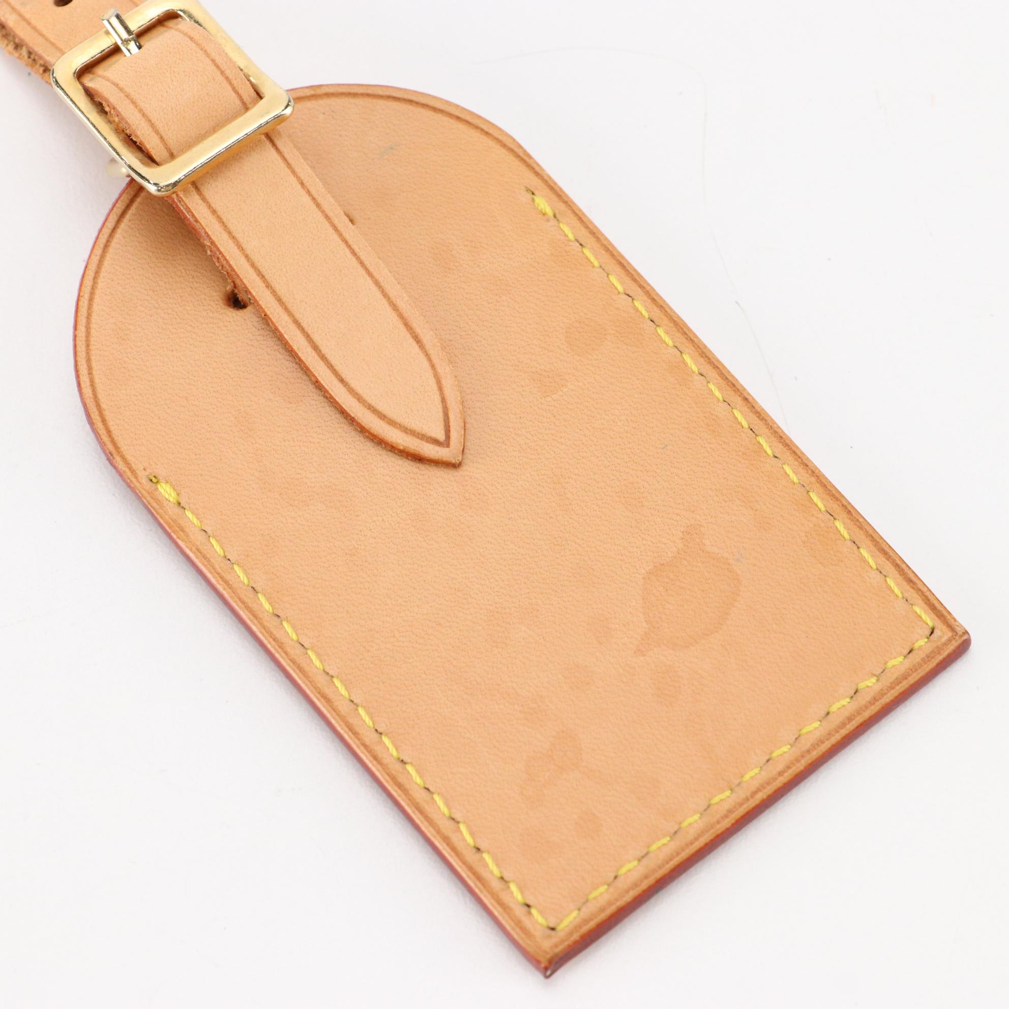Louis Vuitton Luggage Tag in Vachetta Leather EBTH