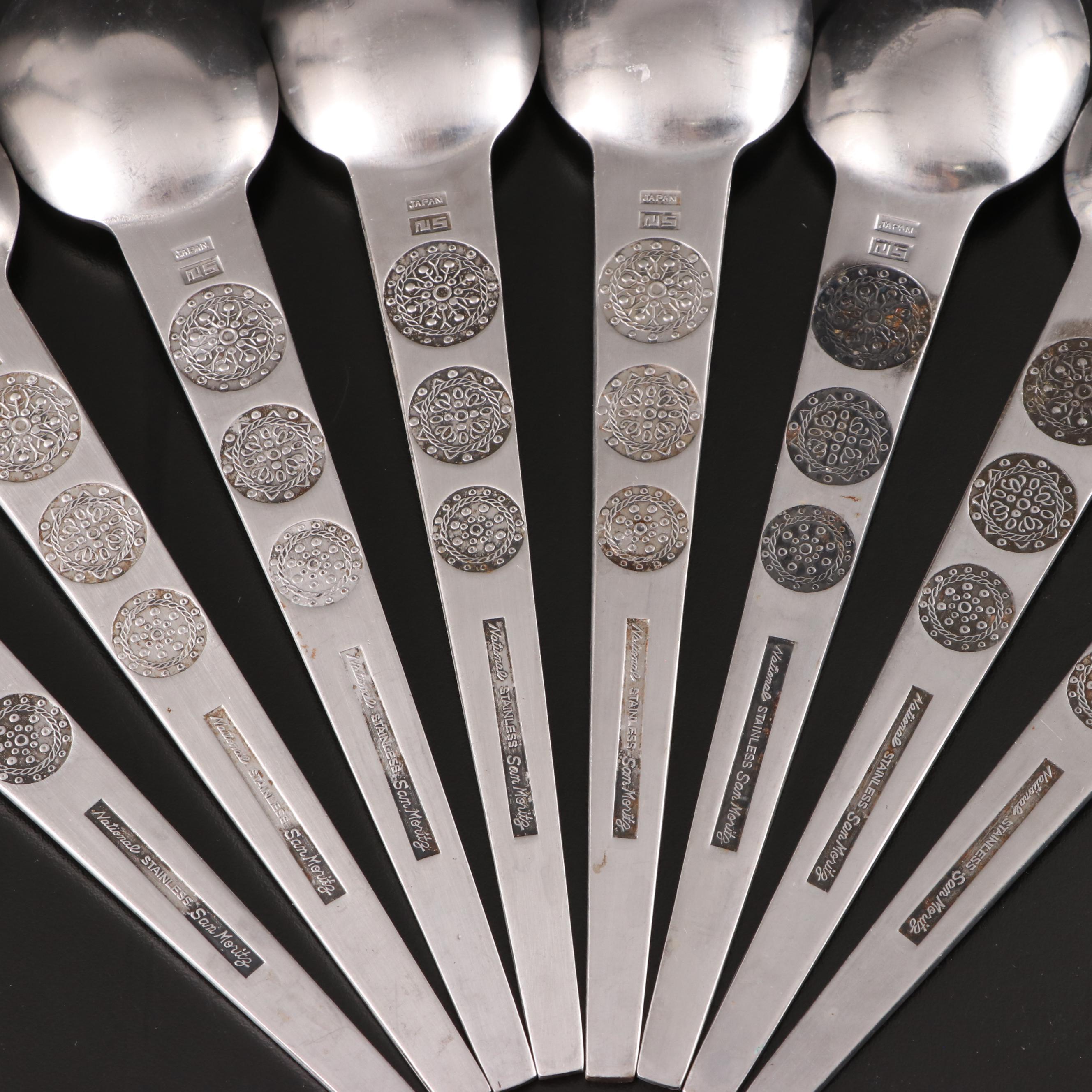 National Stainless Steel "San Moritz" Flatware EBTH