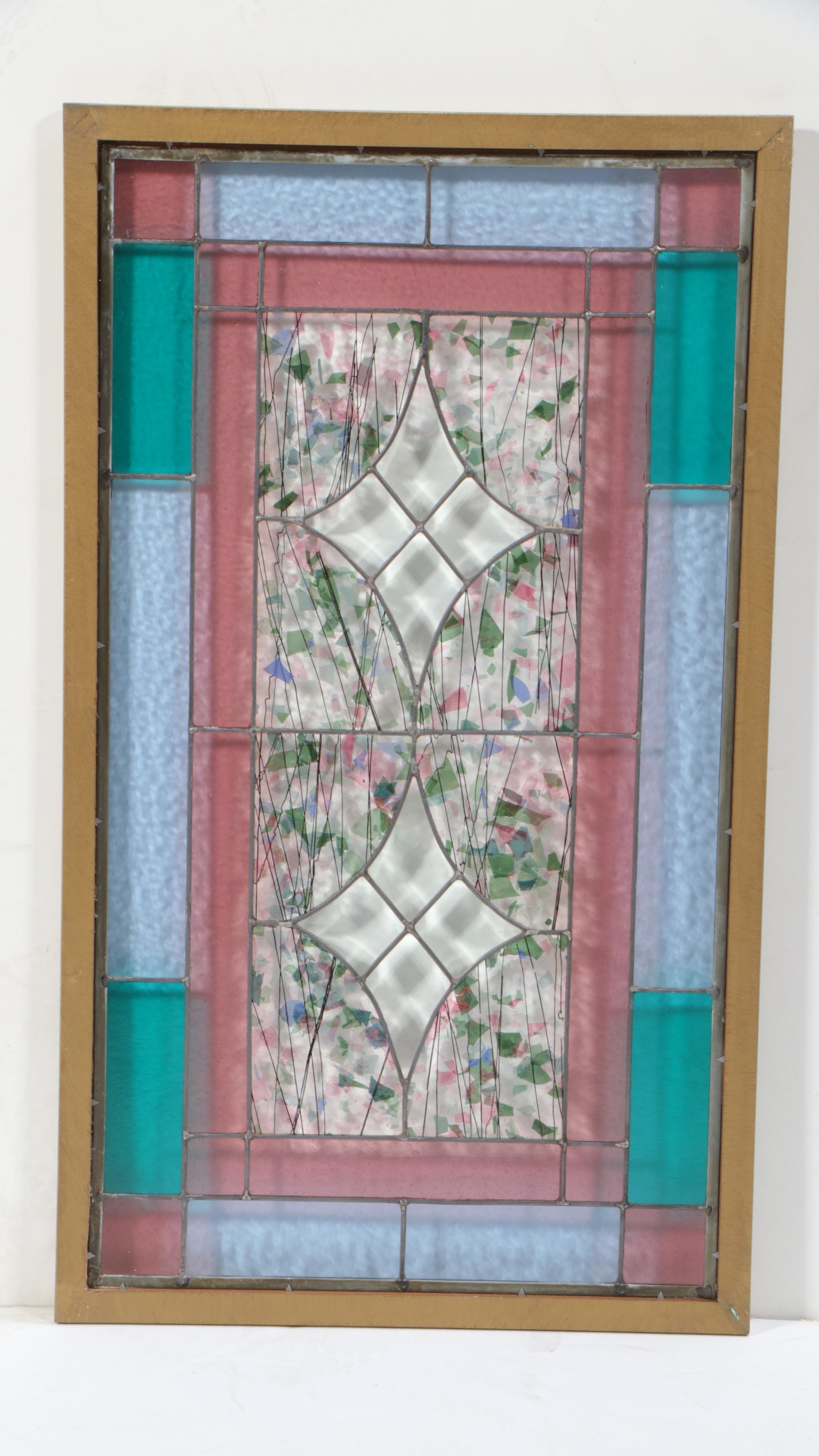 Stained Glass Wall Hanging Panel EBTH