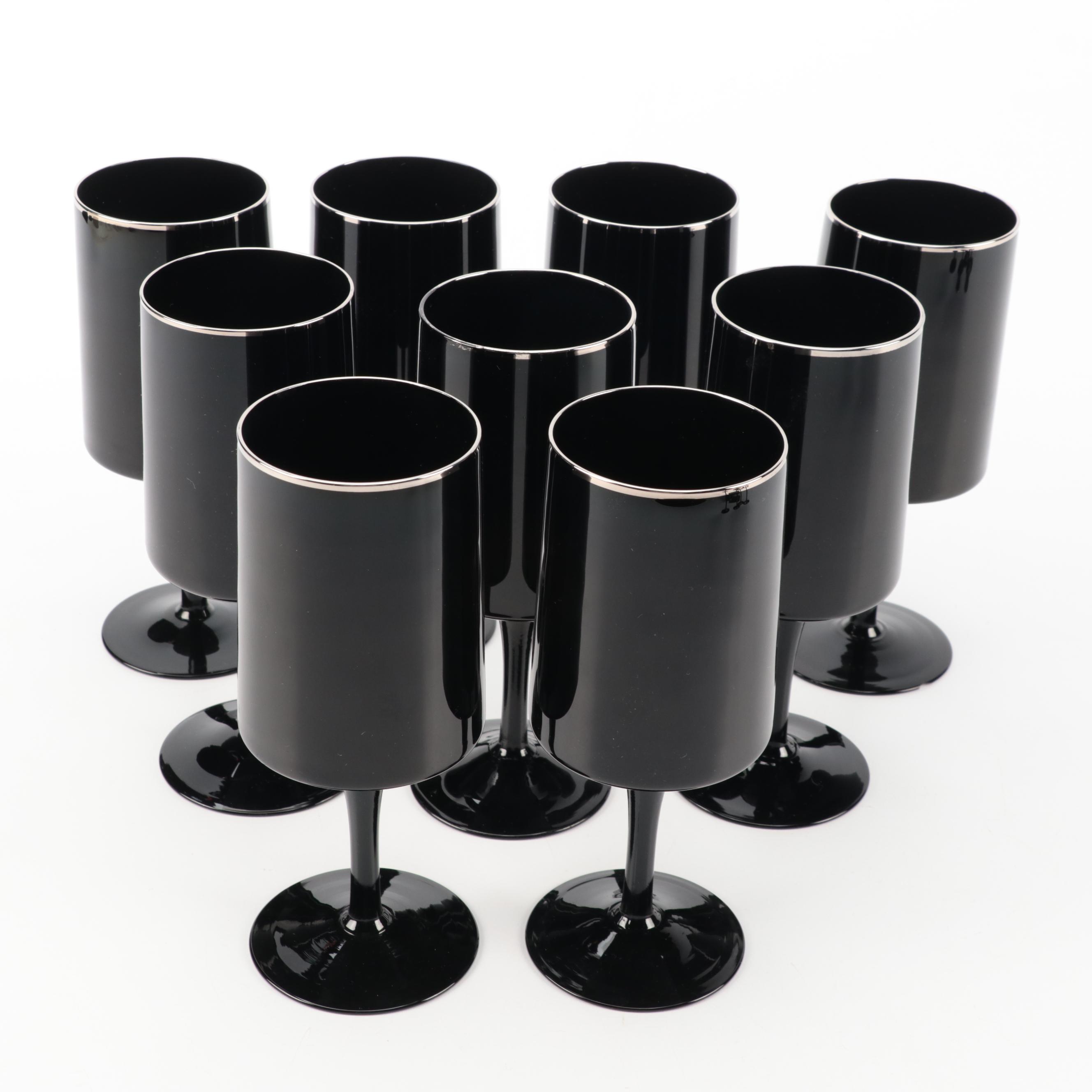 Lenox "Venture Black" Glass Stemware, 19751982 EBTH