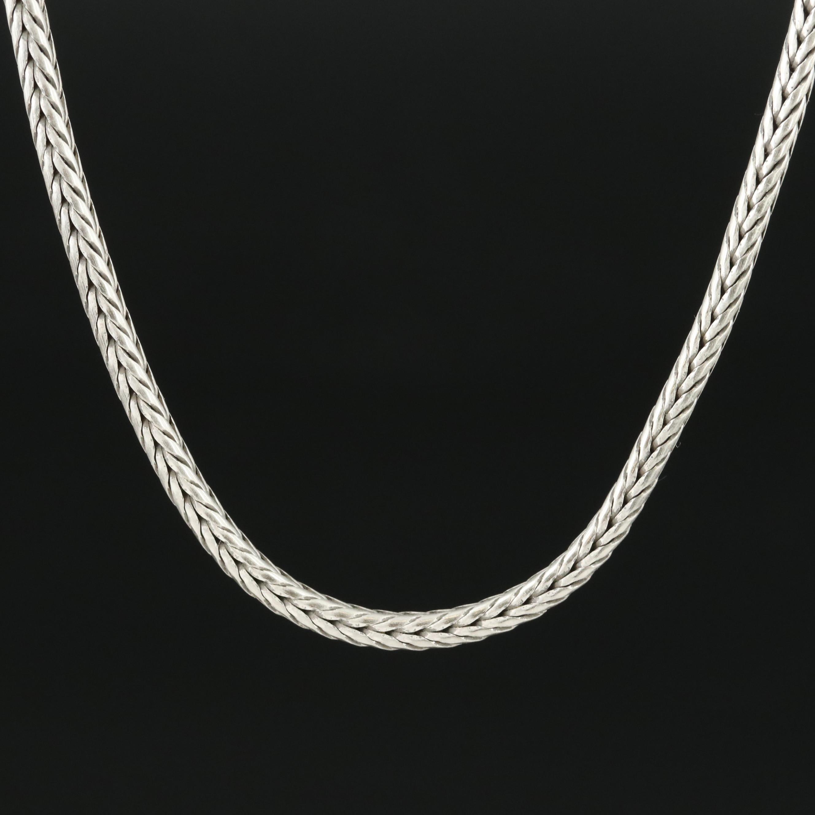 Barry KieselsteinCord Sterling Foxtail Chain Necklace EBTH