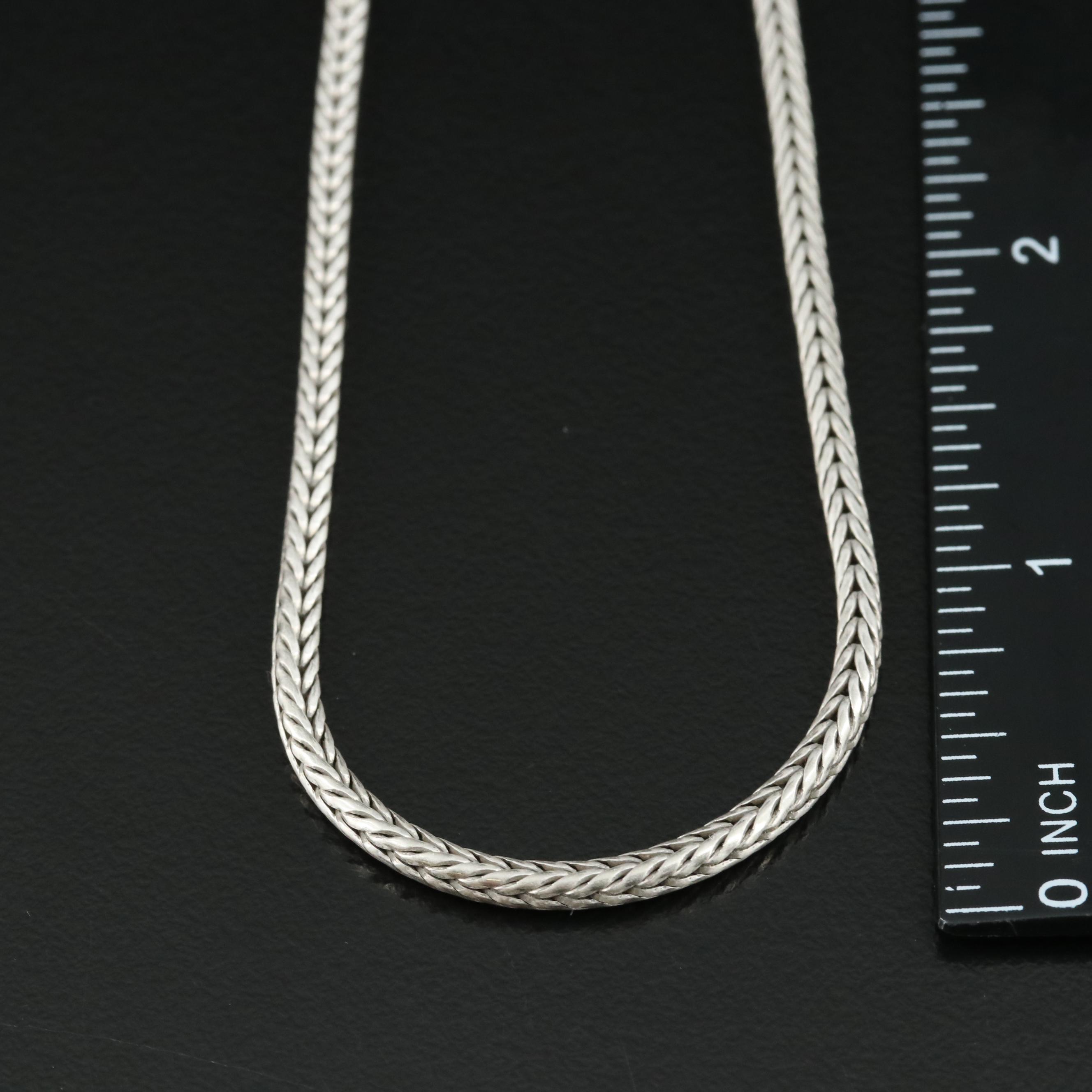 Barry KieselsteinCord Sterling Foxtail Chain Necklace EBTH