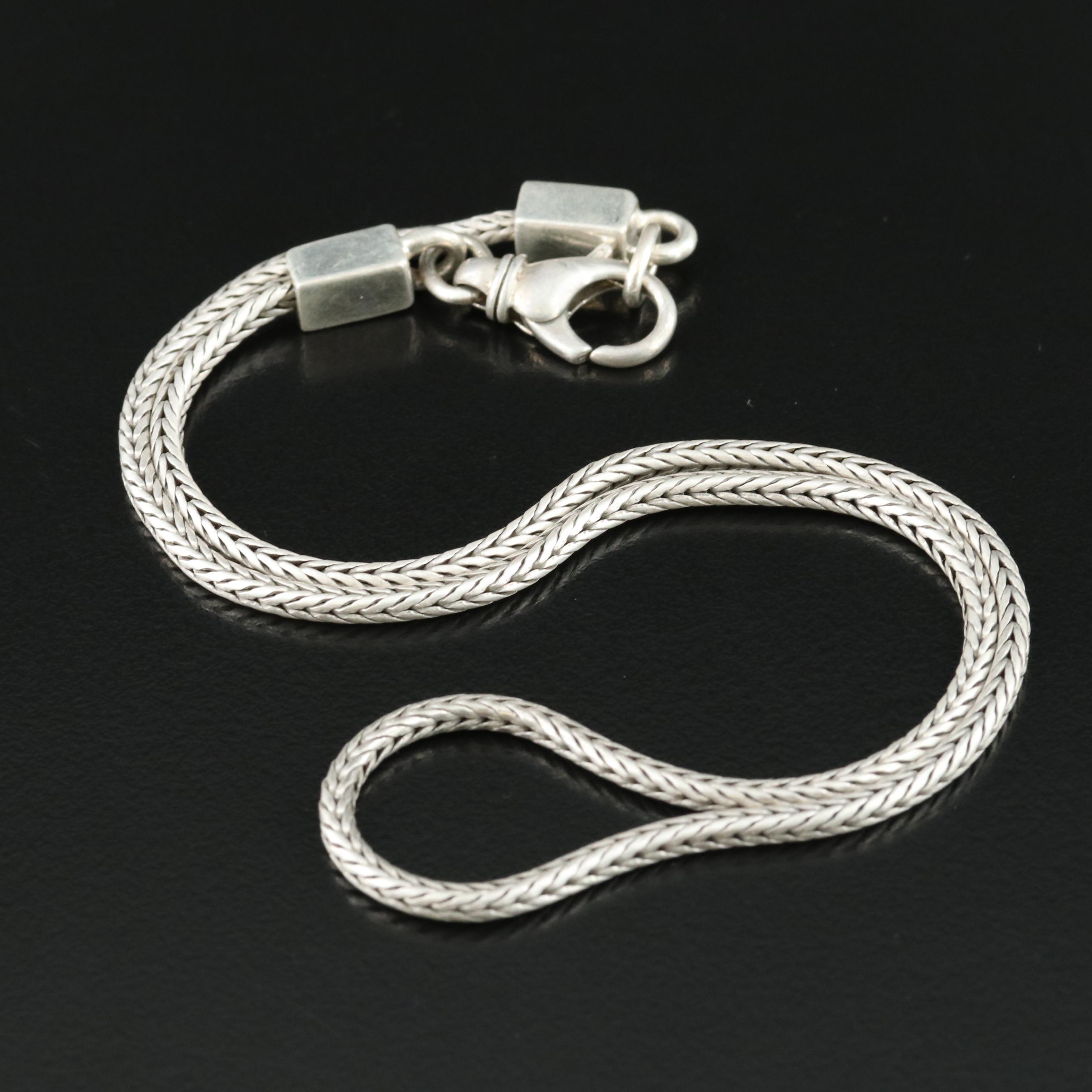 Barry KieselsteinCord Sterling Foxtail Chain Necklace EBTH