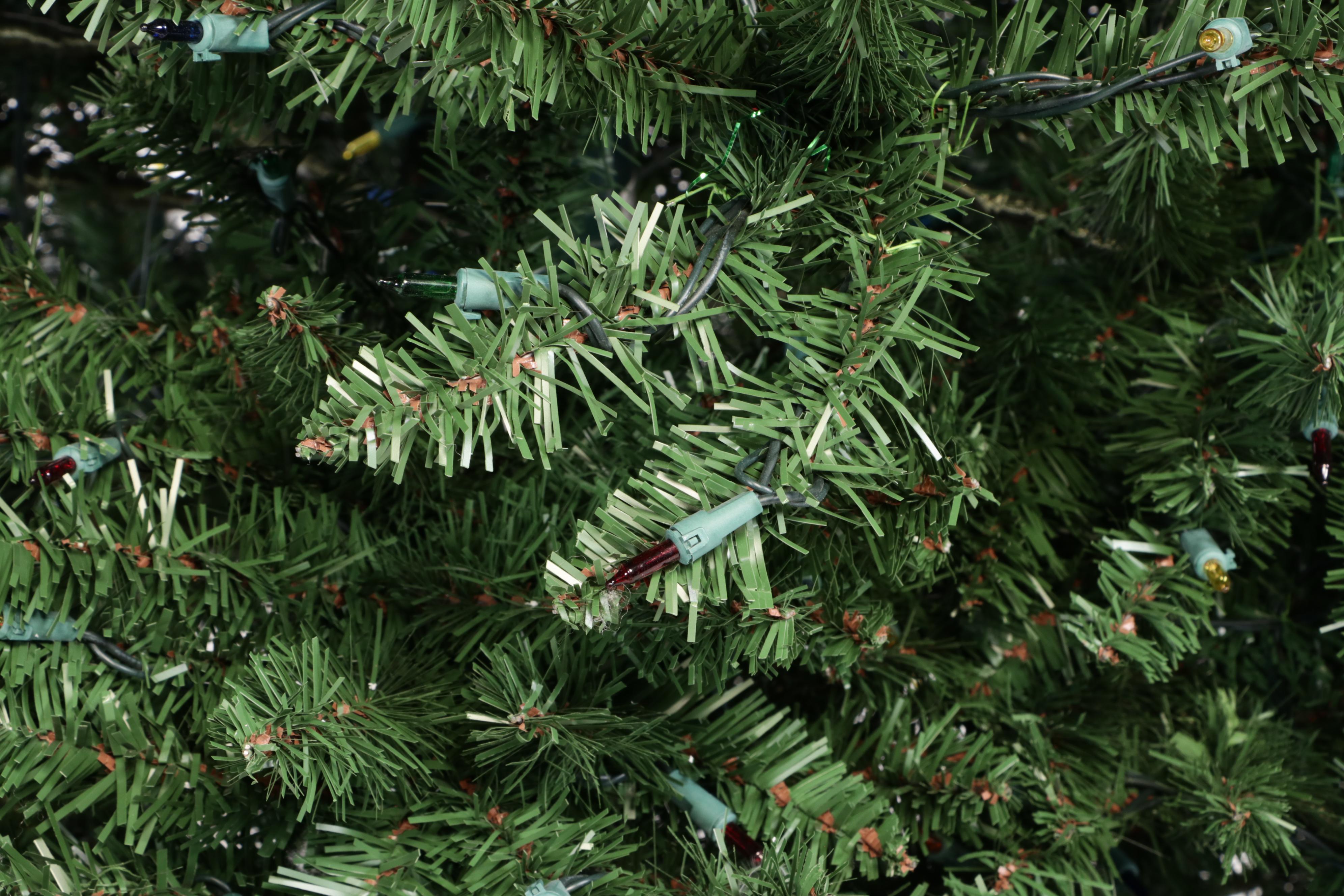 8.5' PreLit Multicolor Conifer Christmas Tree With Stand and Bag EBTH