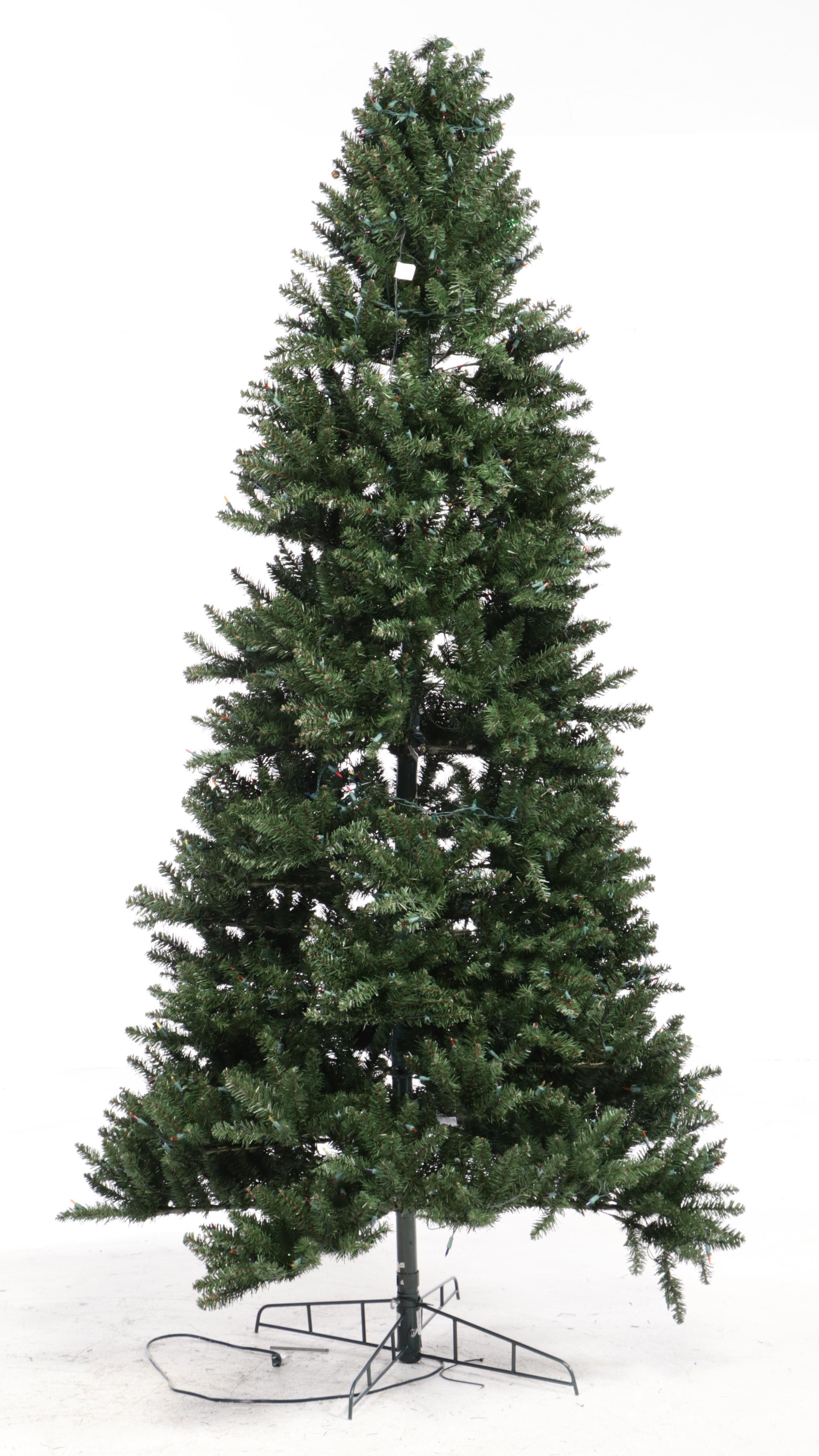 8.5' PreLit Multicolor Conifer Christmas Tree With Stand and Bag EBTH