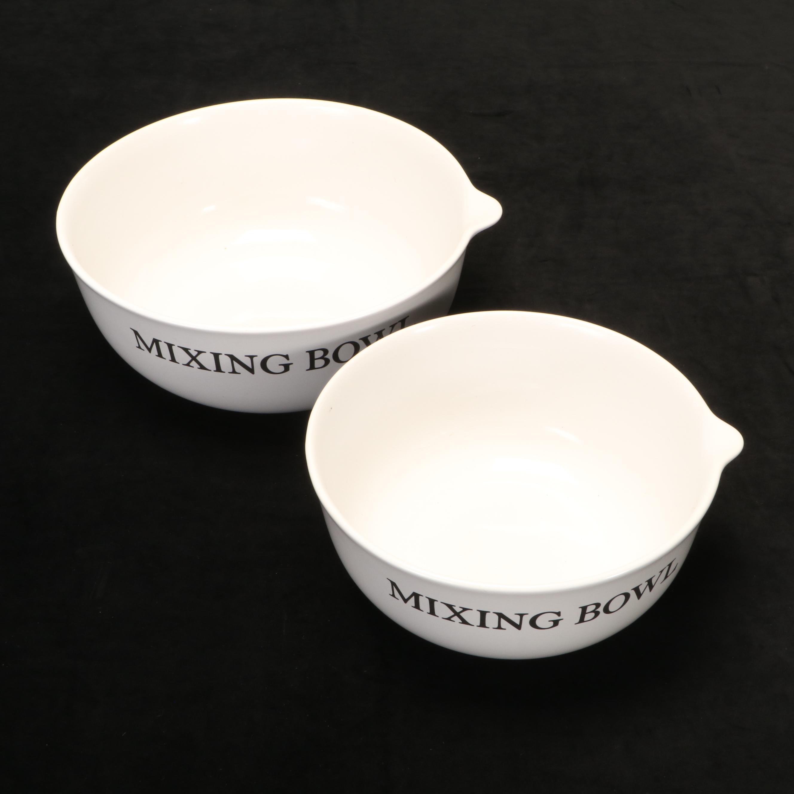 WilliamsSonoma Ceramic Spouted Mixing Bowls EBTH