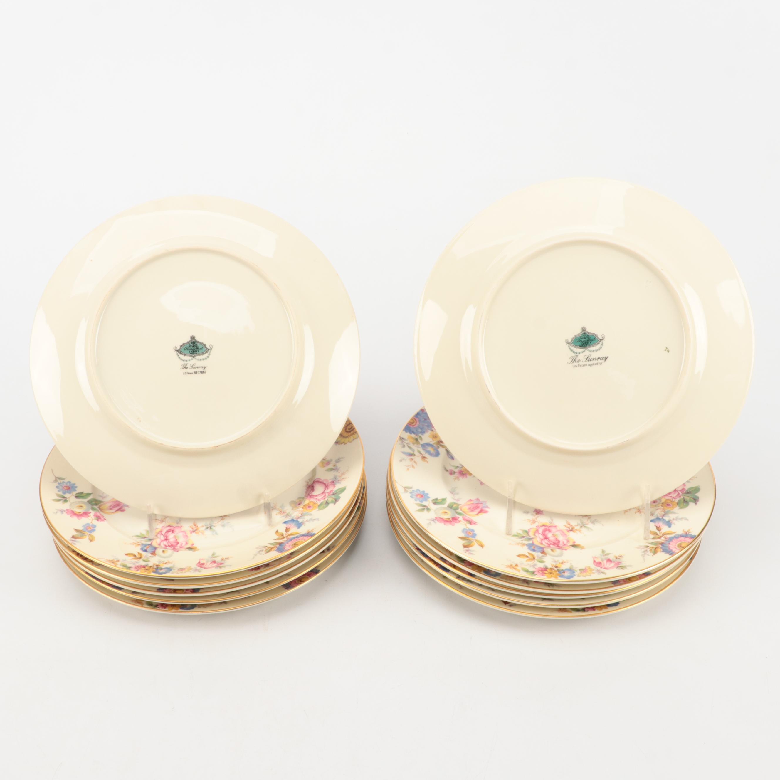 Rosenthal "The Sunray" Porcelain Luncheon Plates EBTH