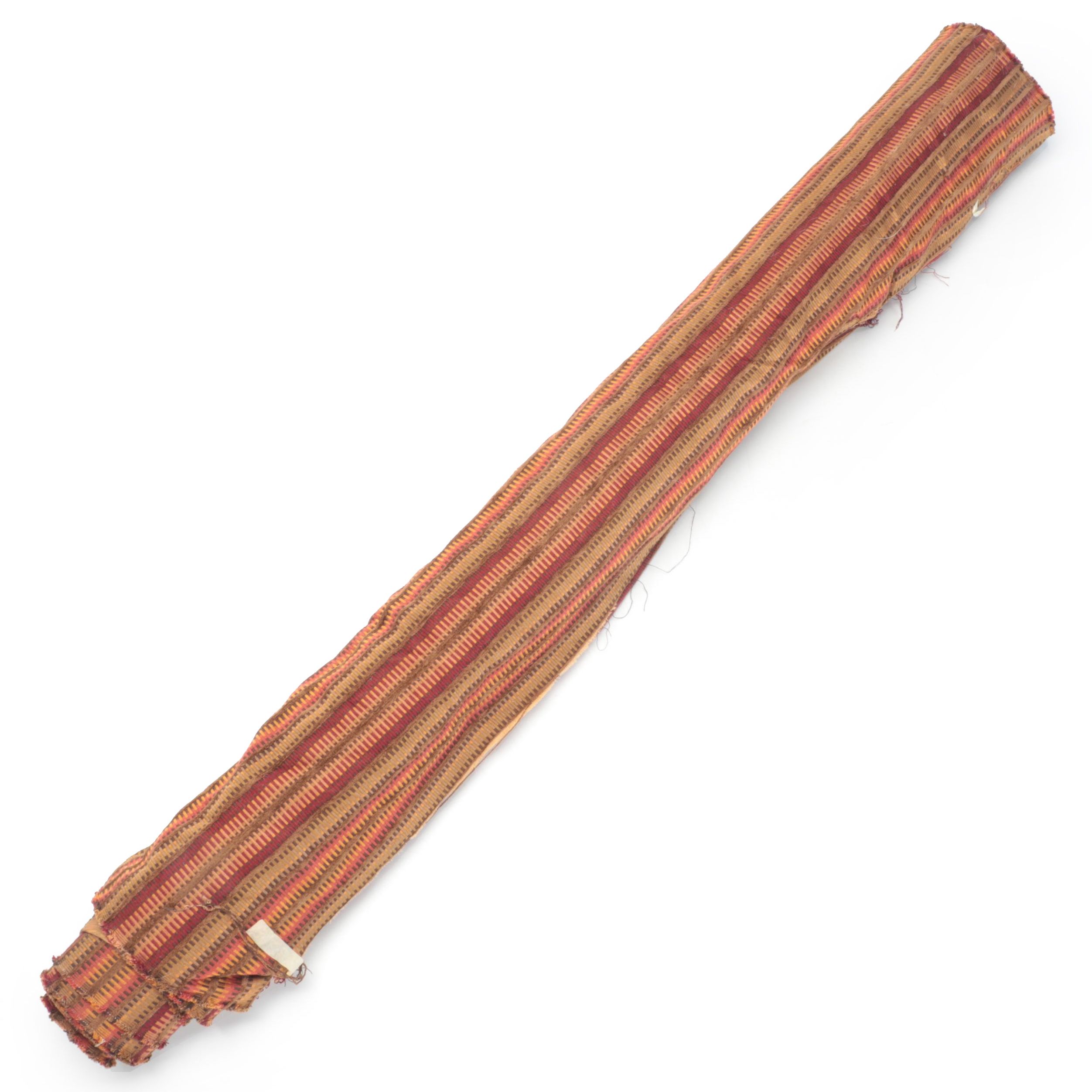 Red and Mustard Colored Heavy Duty Upholstery Fabric Partial Bolt EBTH