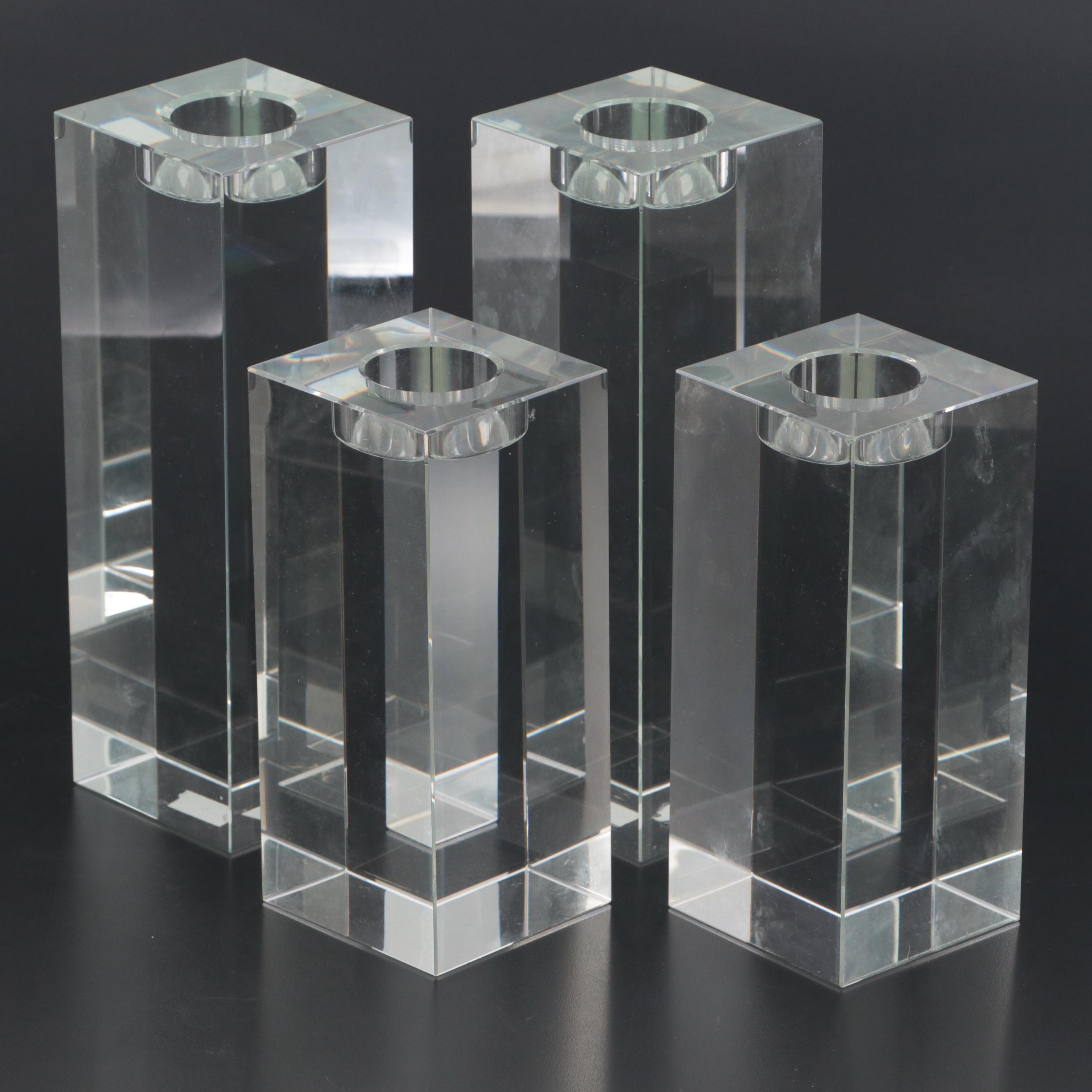 Z Gallerie Glass Cube Tealight Holders EBTH