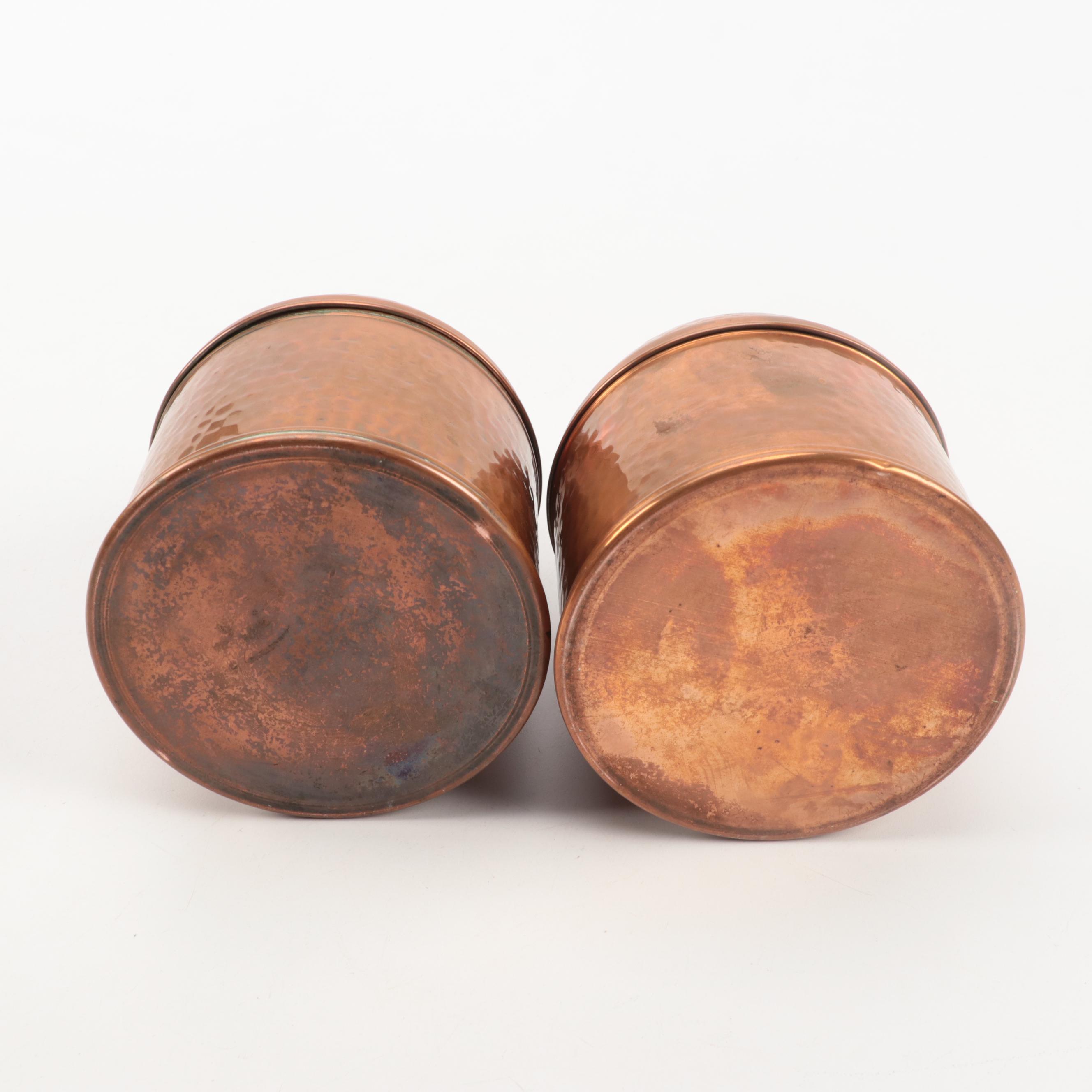 Rumidor Copper Humidors with Kettle, Mid20th Century EBTH