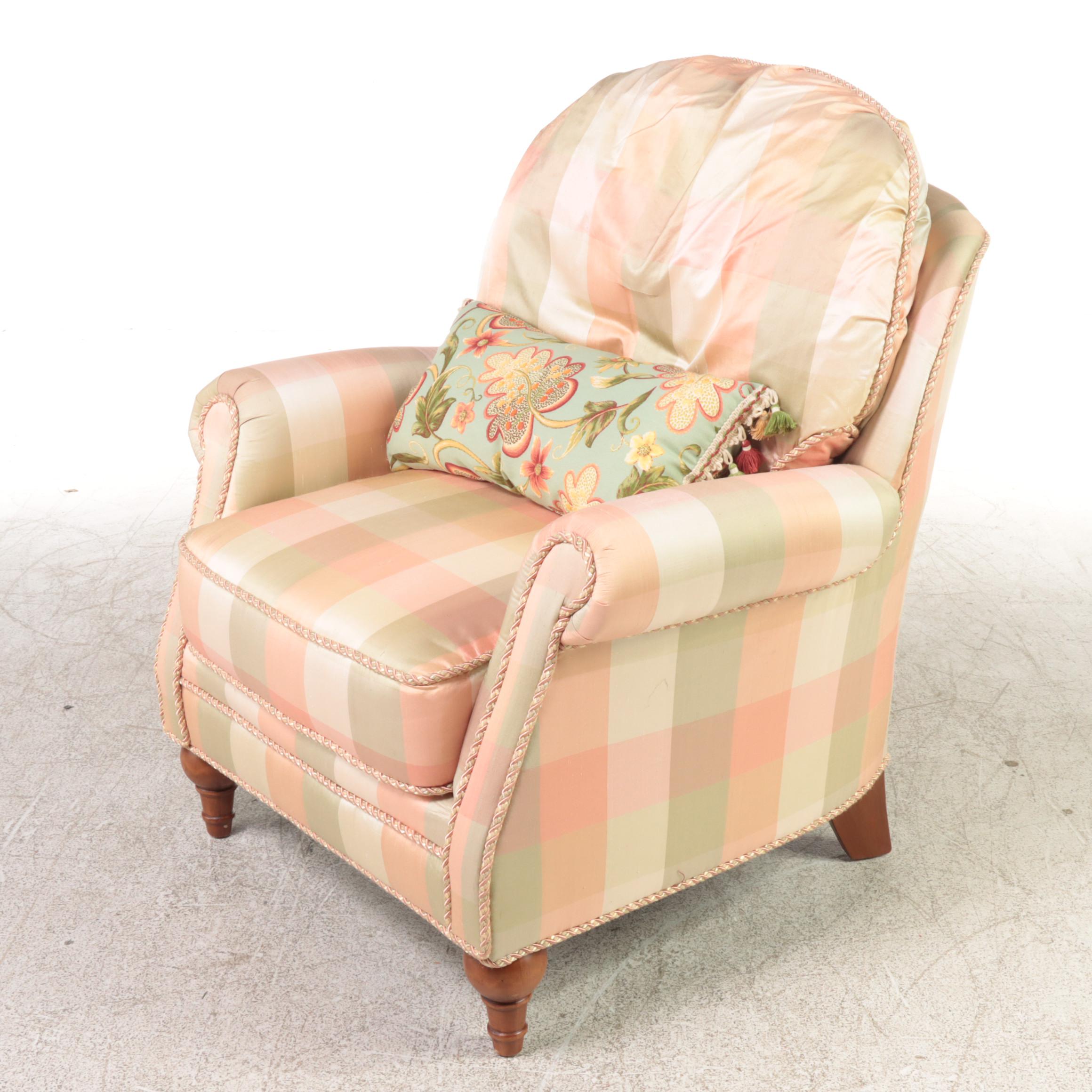 Fairfield CustomUpholstered Easy Armchair and Ottoman EBTH