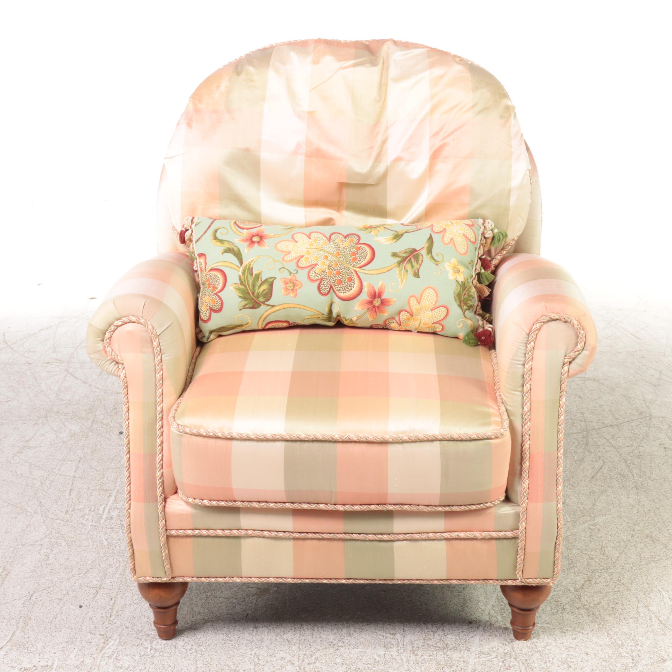 Fairfield CustomUpholstered Easy Armchair and Ottoman EBTH