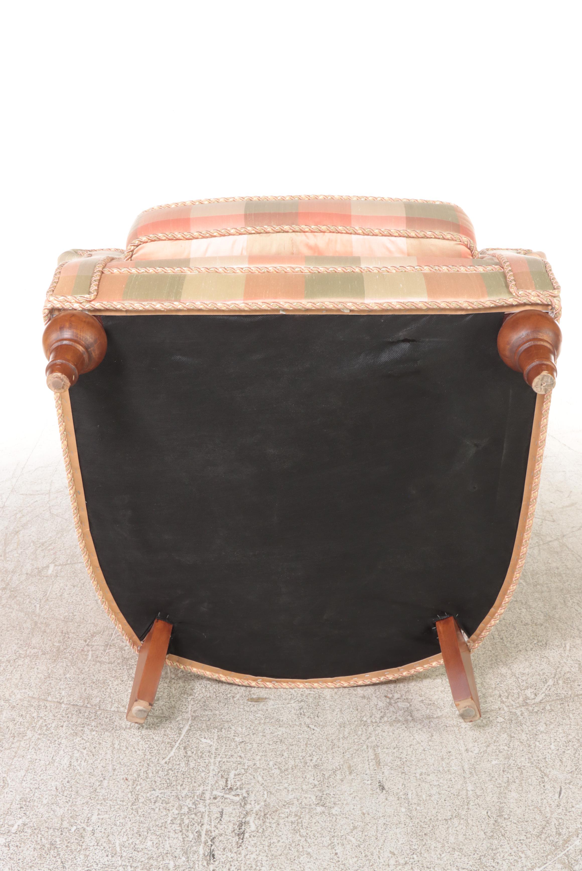 Fairfield CustomUpholstered Easy Armchair and Ottoman EBTH