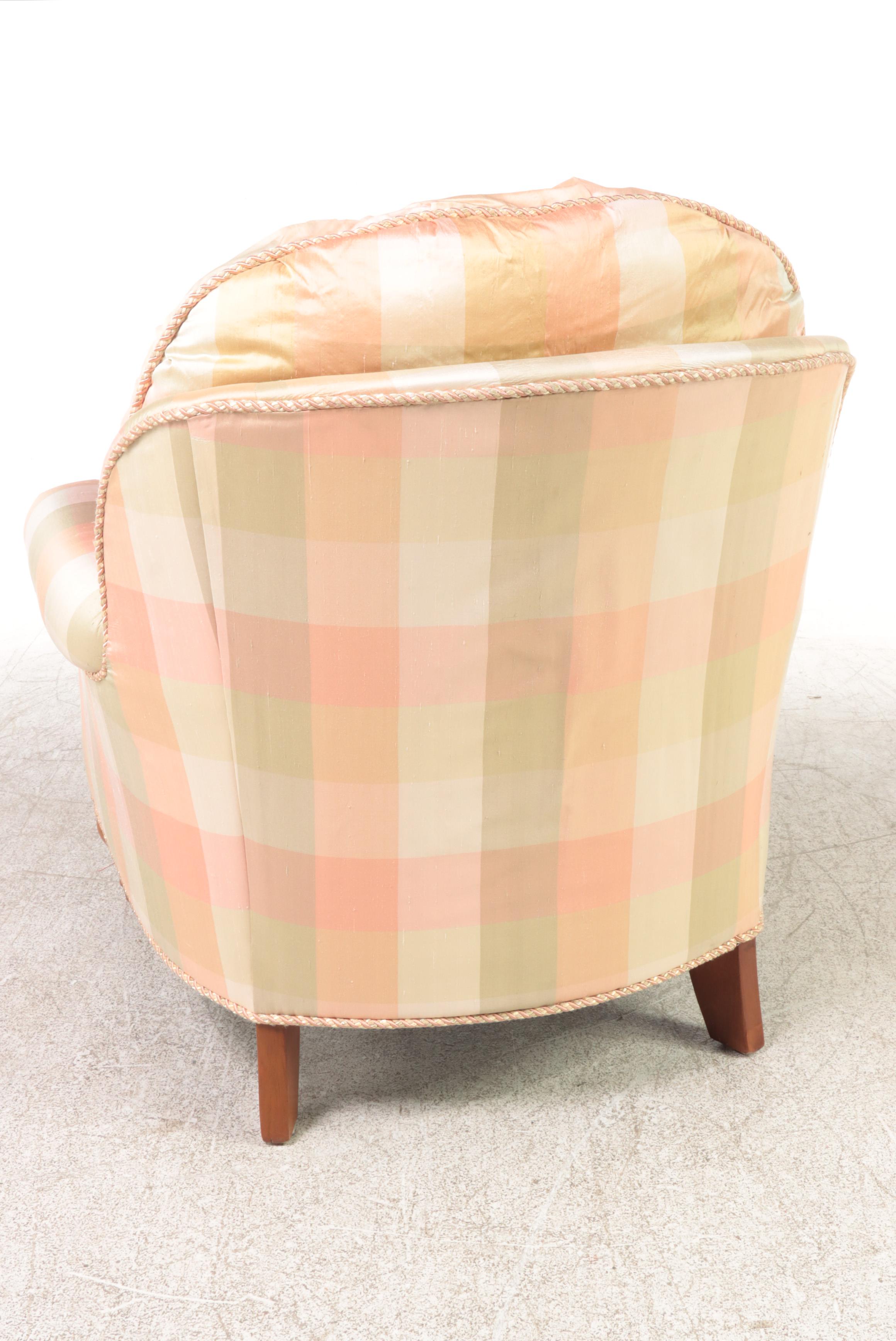 Fairfield CustomUpholstered Easy Armchair and Ottoman EBTH