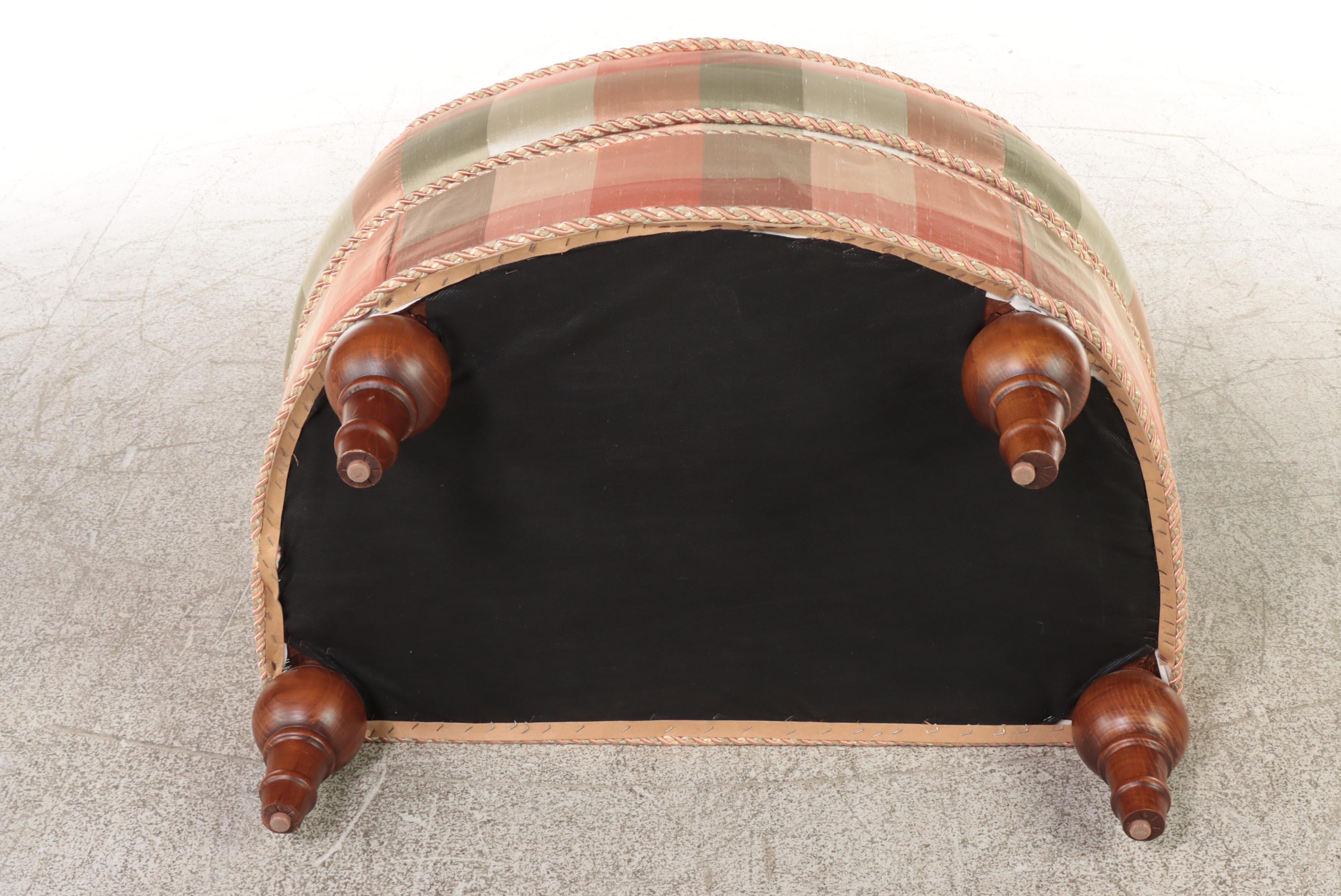 Fairfield CustomUpholstered Easy Armchair and Ottoman EBTH