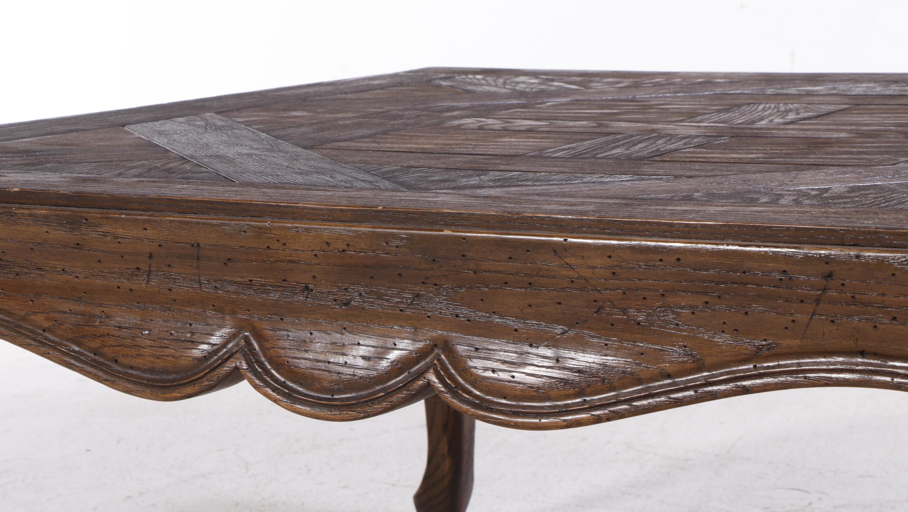 Pine Shop French Provincial Style Oak Coffee Table EBTH