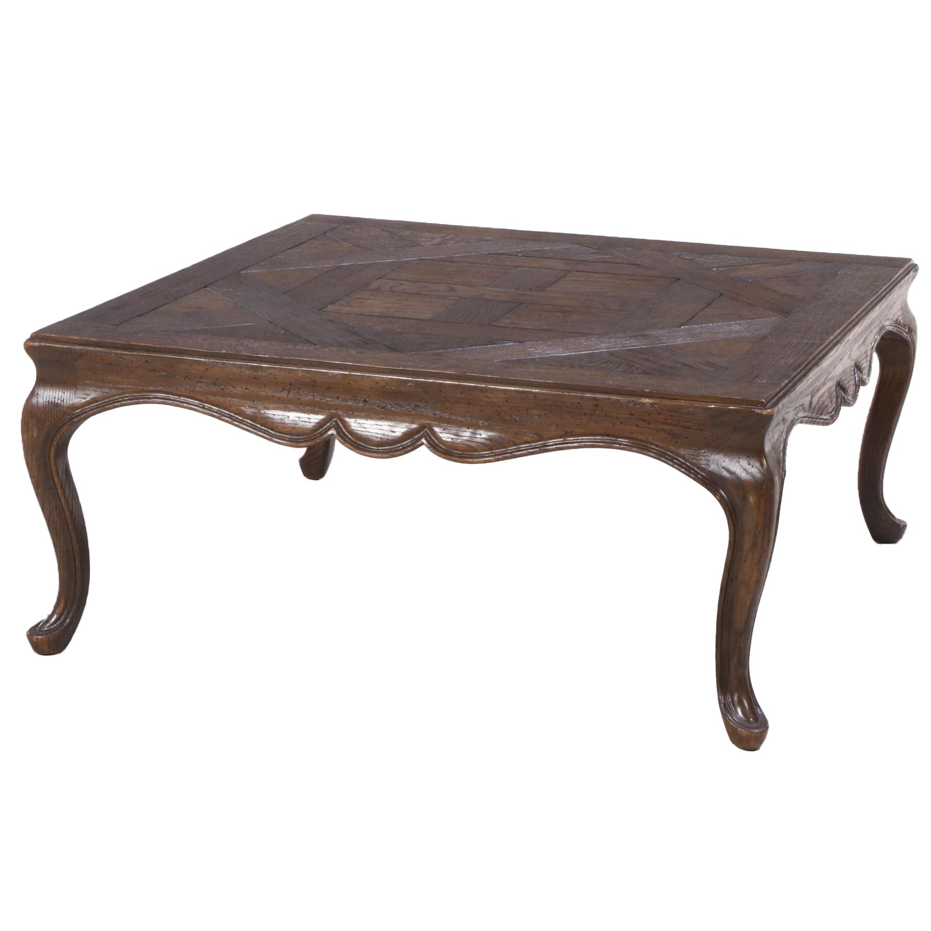 Pine Shop French Provincial Style Oak Coffee Table EBTH