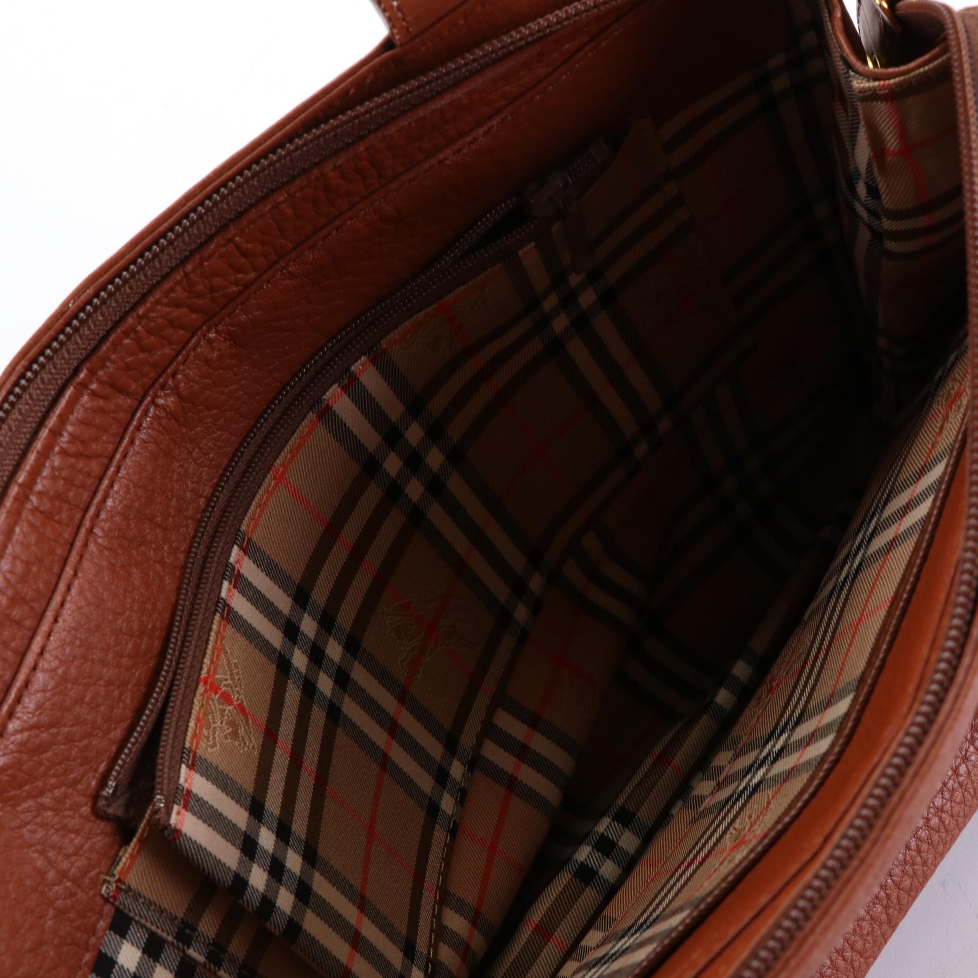 Burberrys Grained Leather Handbag EBTH