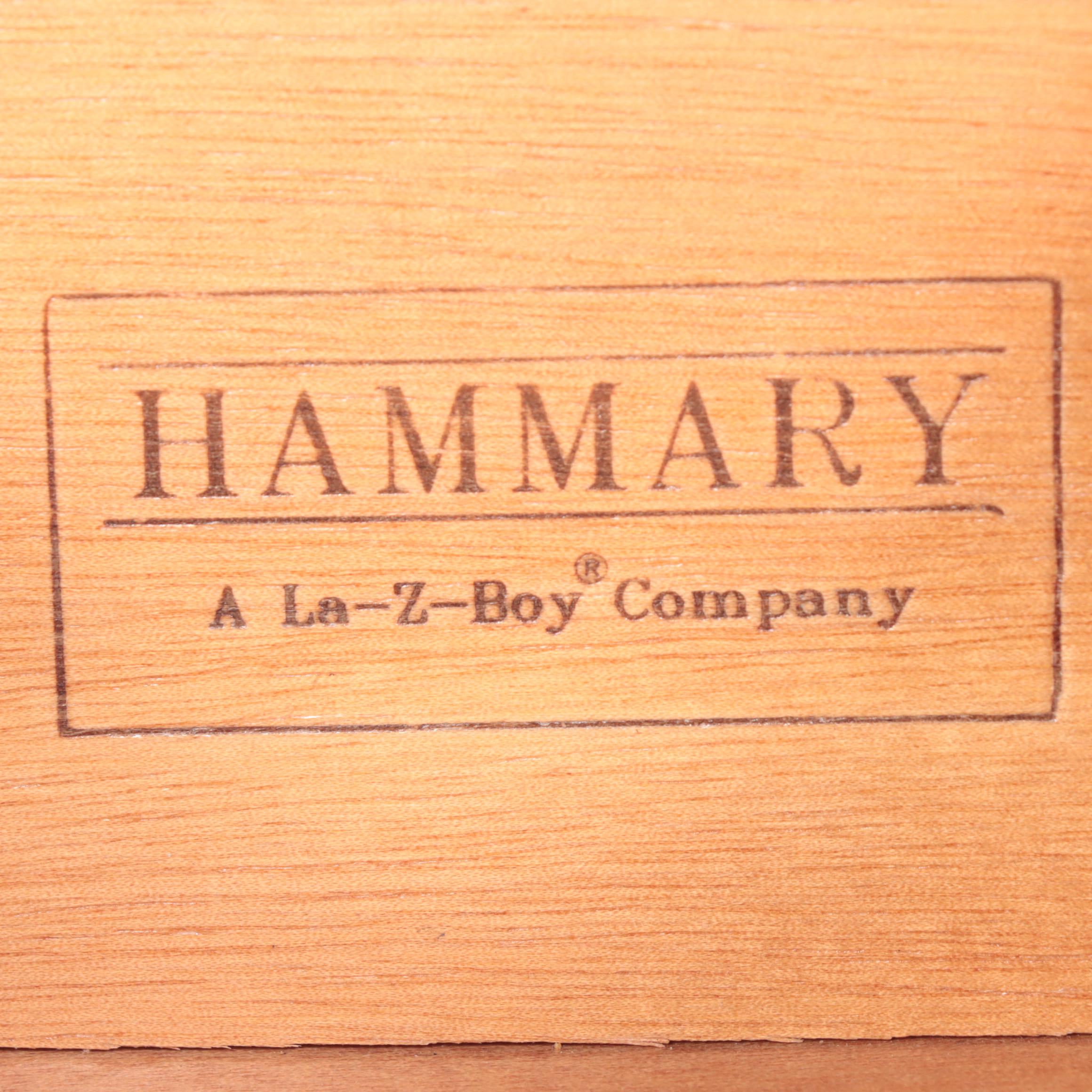 Hammary Cherrywood and Glass Top TwoDrawer Coffee Table EBTH