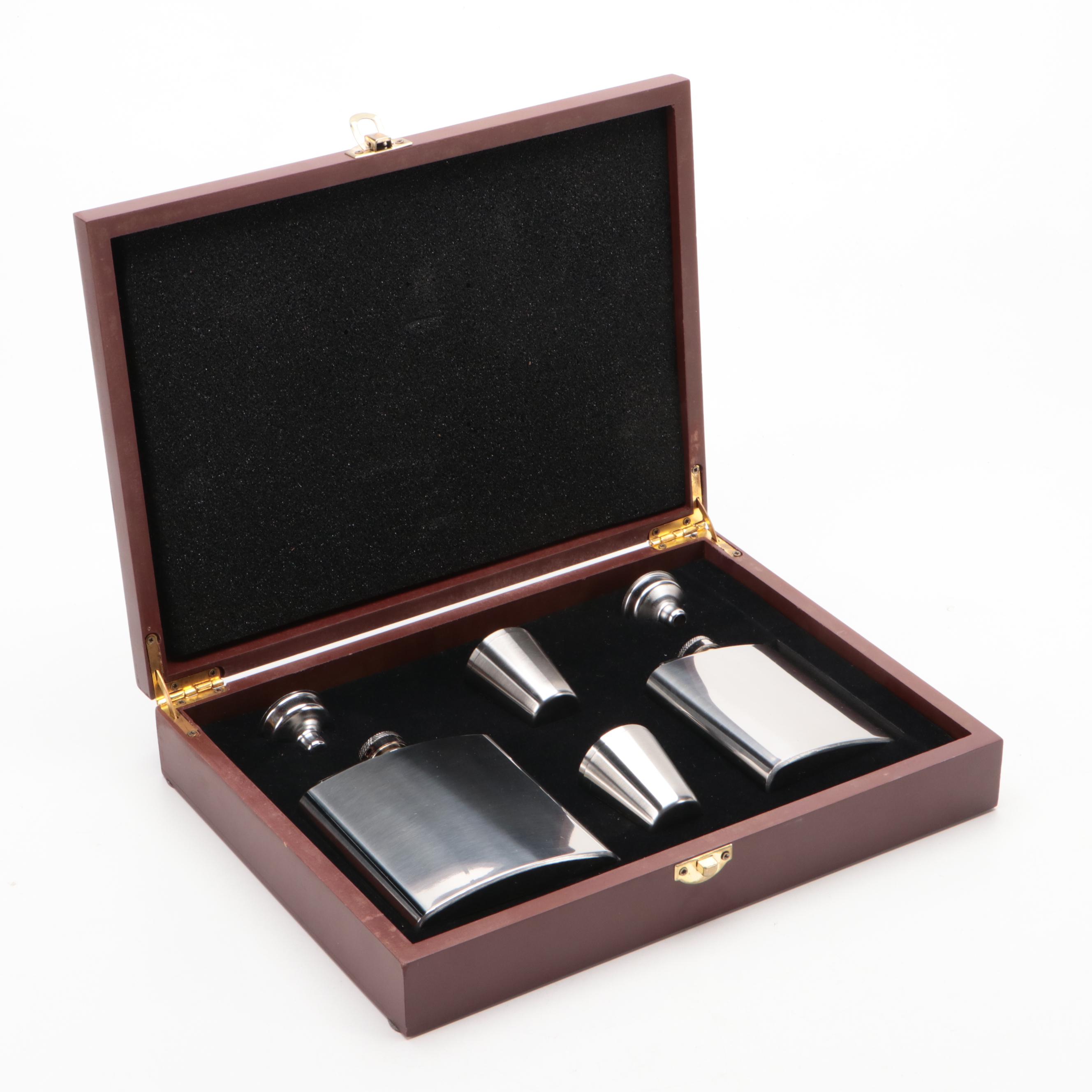 Rebel Steel Hip Flasks, Binocular Flask and More EBTH