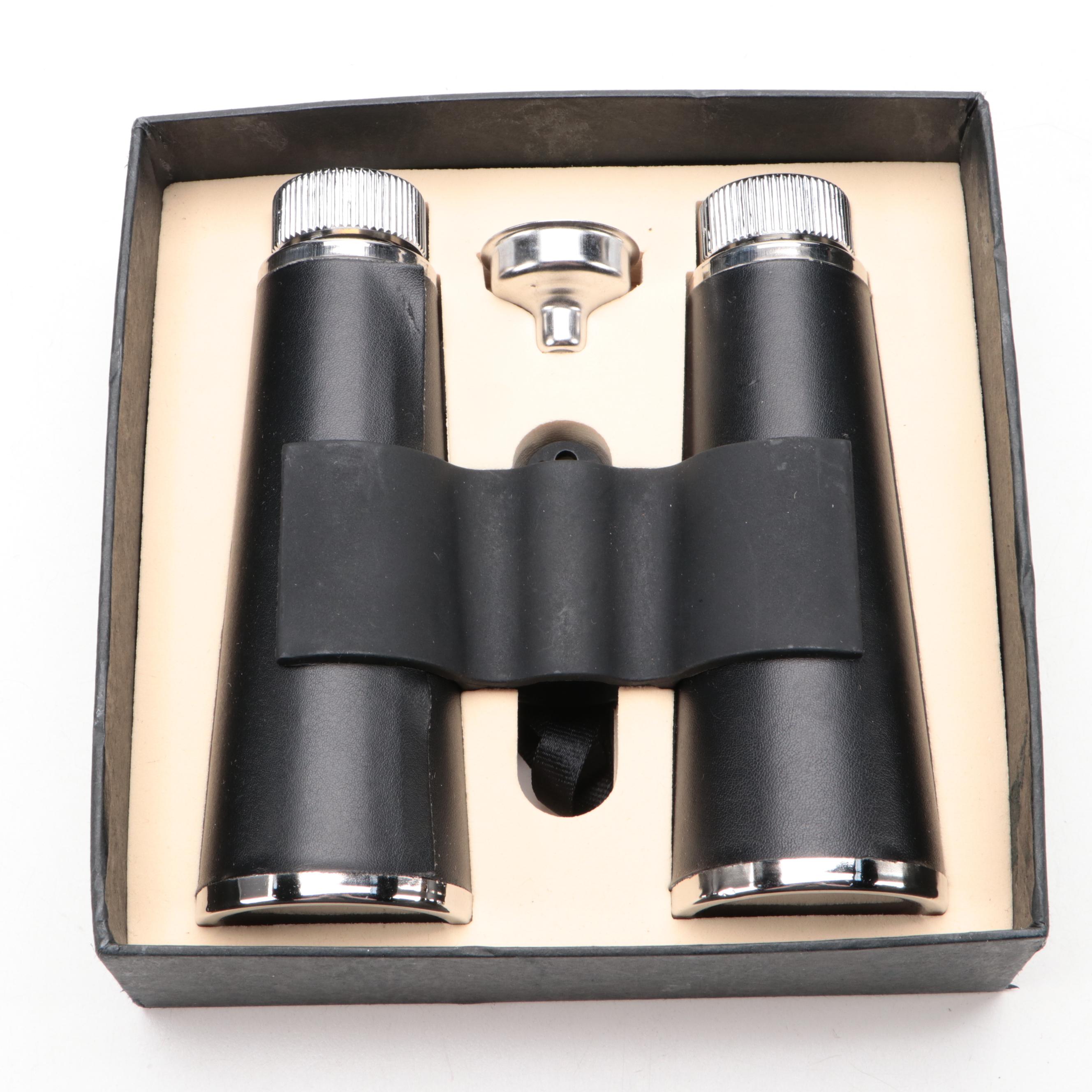 Rebel Steel Hip Flasks, Binocular Flask and More EBTH