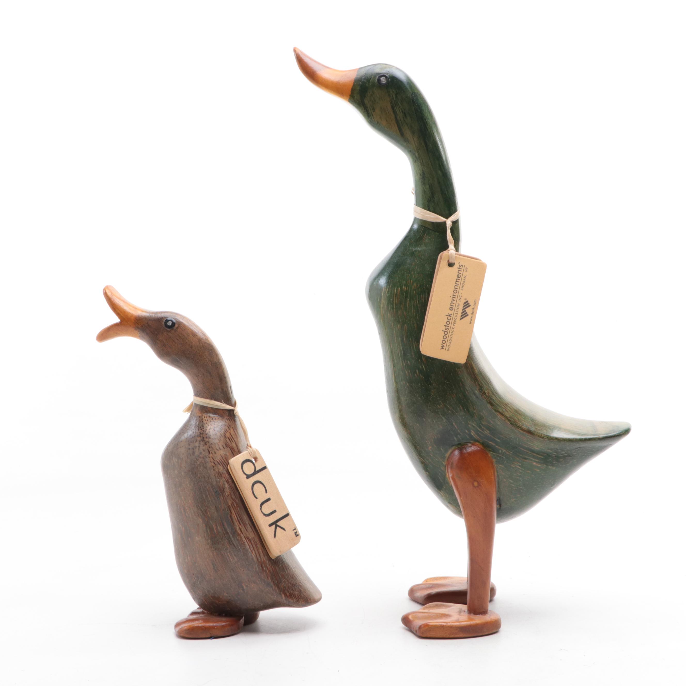 DCUK Carved Wooden Duck Figurines | EBTH