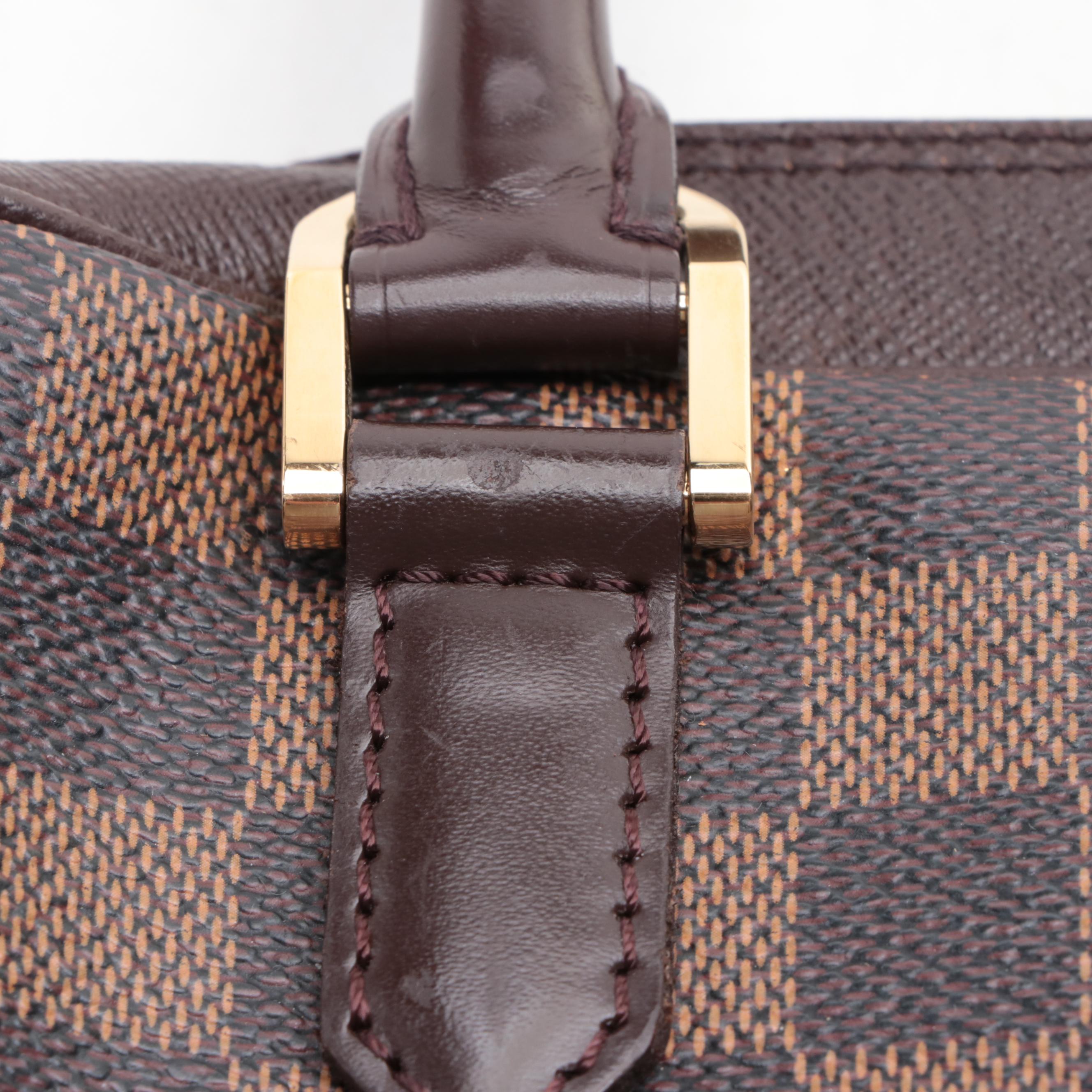 Louis Vuitton Brera Top Handle Bag in Damier Ebene Canvas EBTH