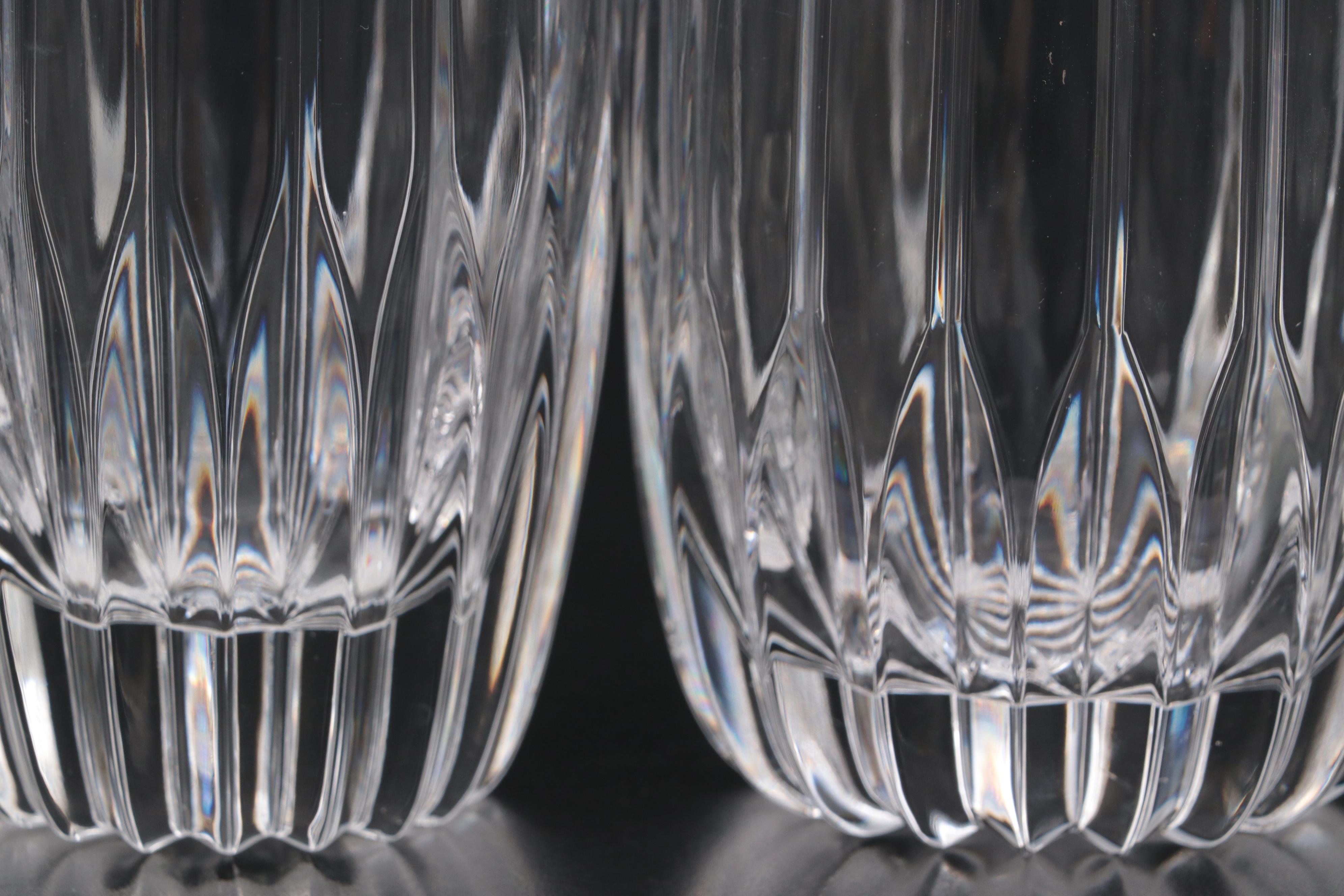 Mikasa "Park Lane" Crystal Double Old Fashioneds and Highball Glasses