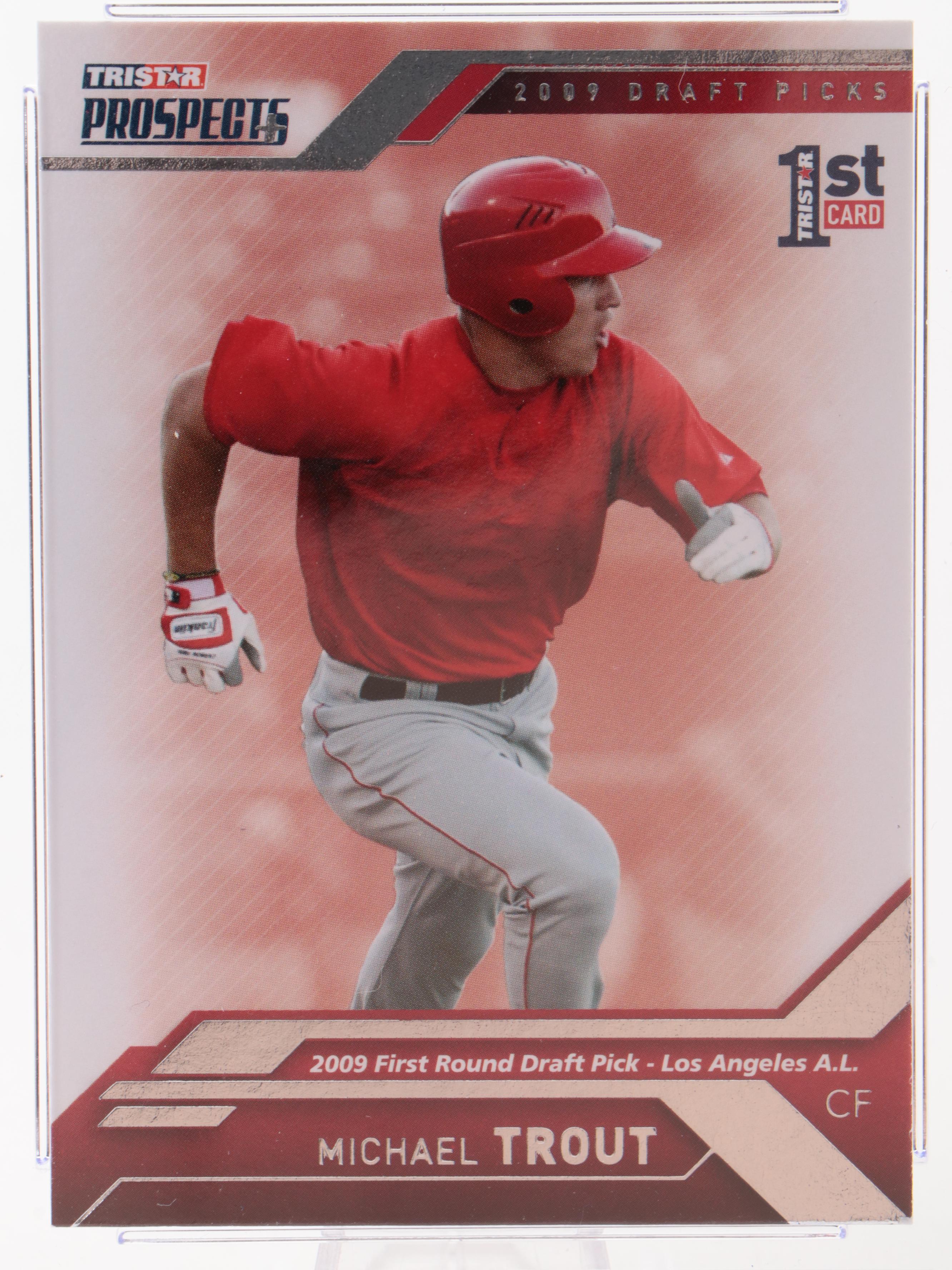 2009 TriStar Prospects Plus Mike Trout Baseball Card 20 Graded CSG 8