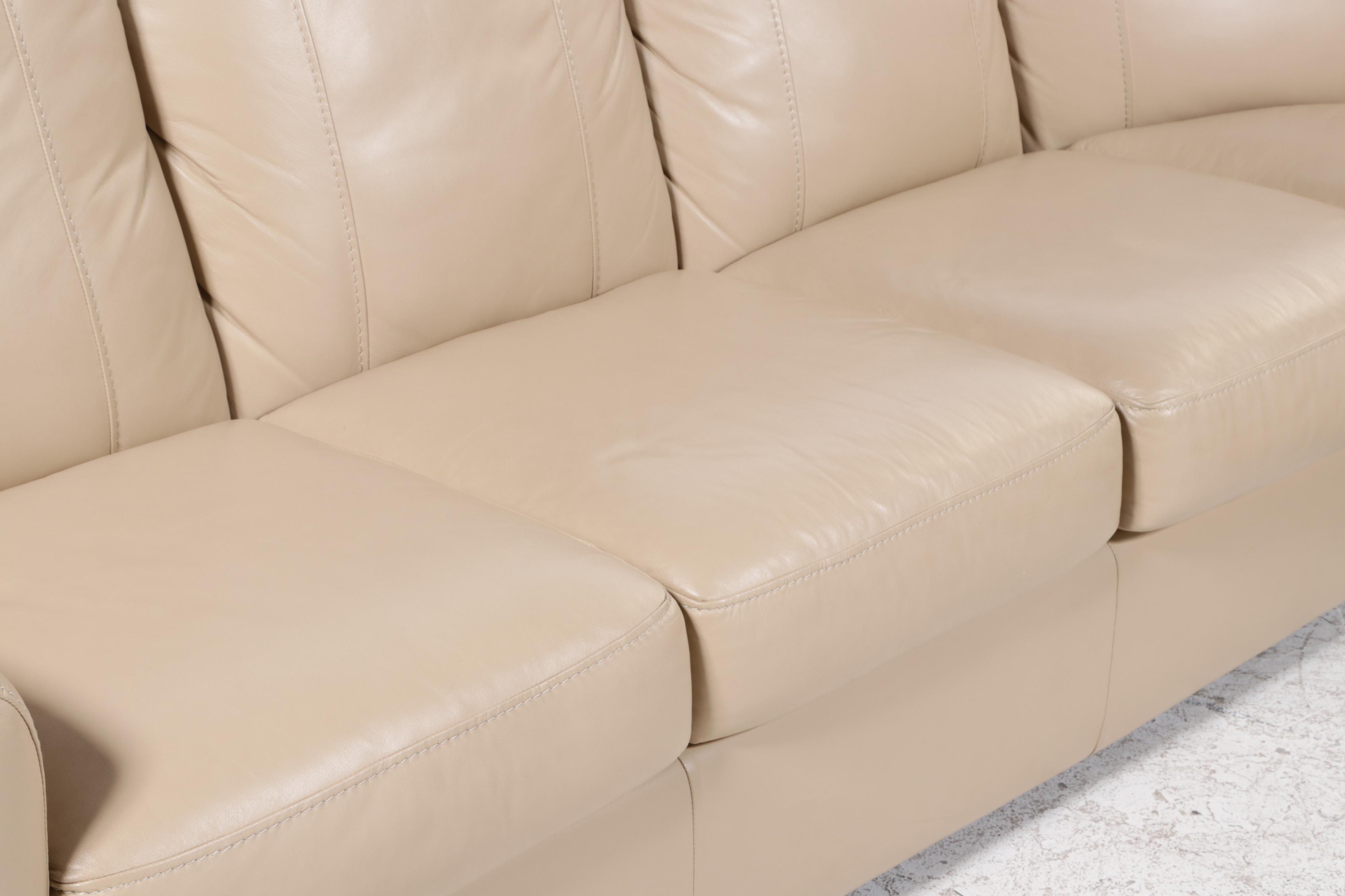 Furniture by Otmar "Jaymar" Leather Sectional Sofa and Ottoman EBTH