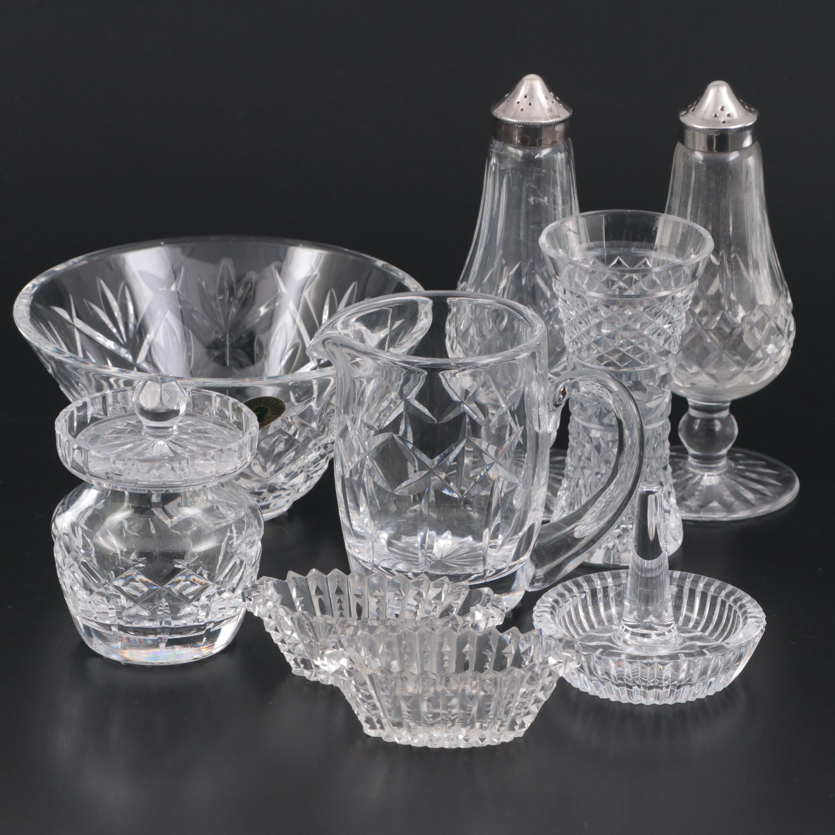 Waterford Crystal Bowl and More Crystal Table Accessories EBTH