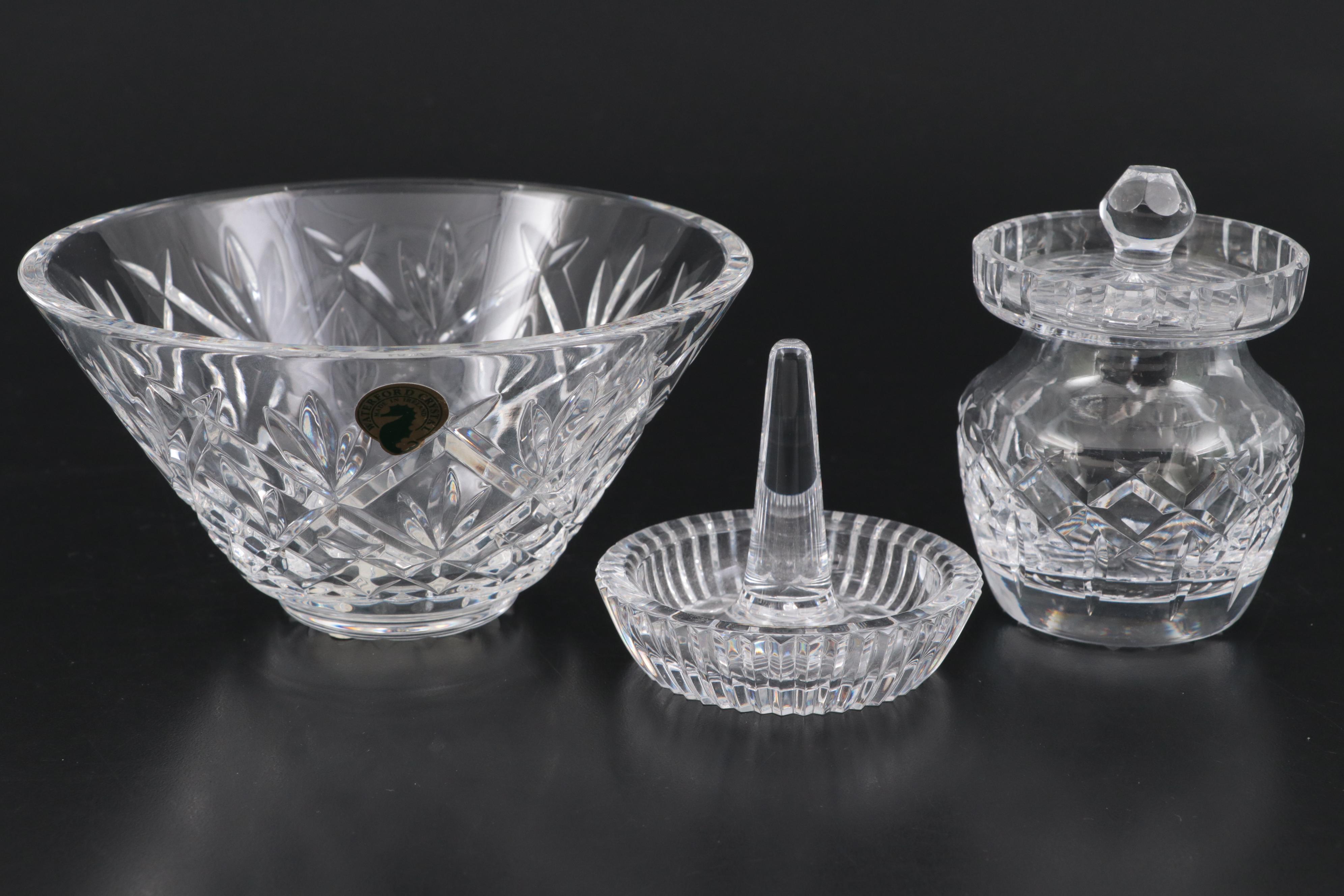 Waterford Crystal Bowl and More Crystal Table Accessories EBTH