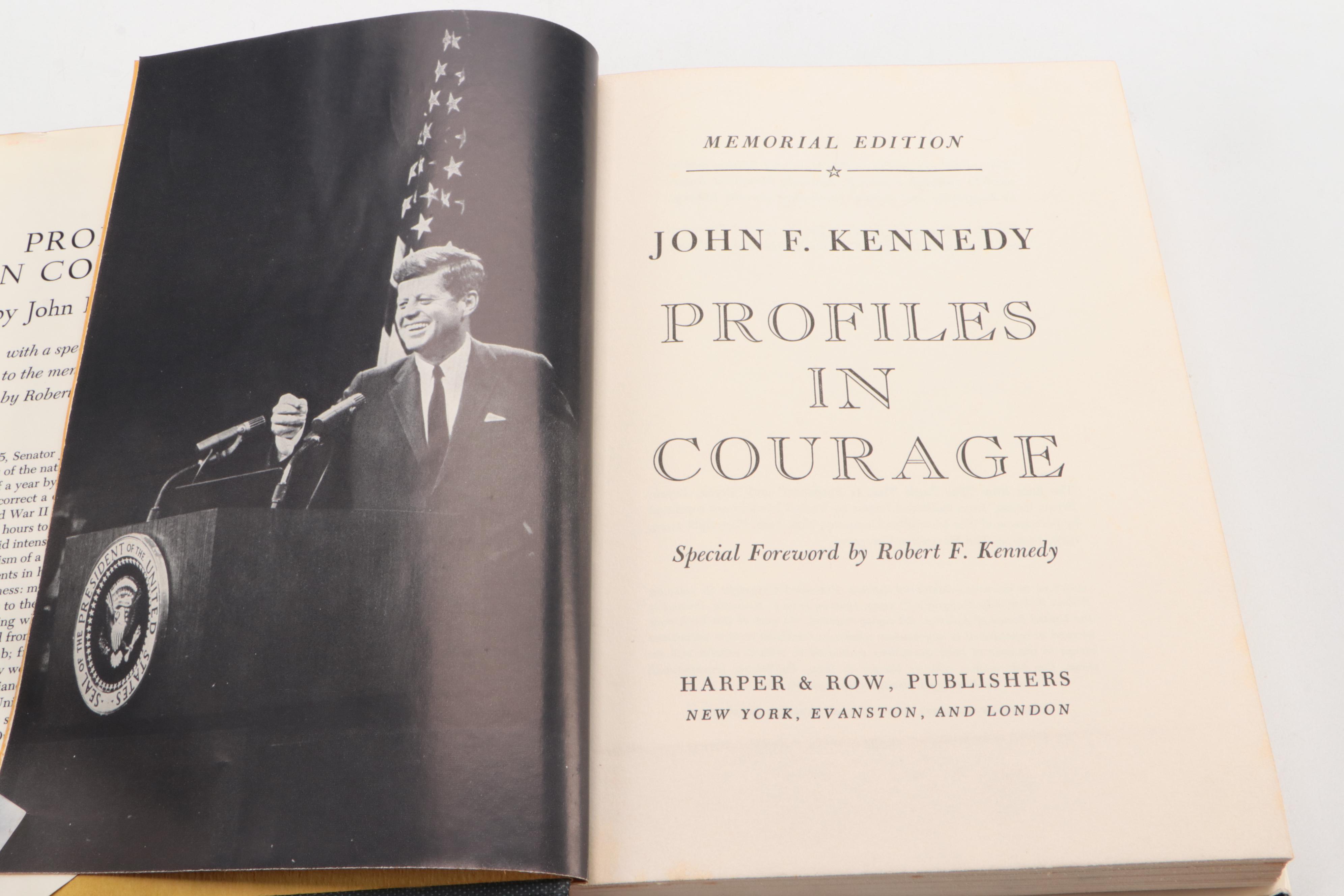 Dave PowersSigned Memorial Edition "Profiles in Courage" by John F