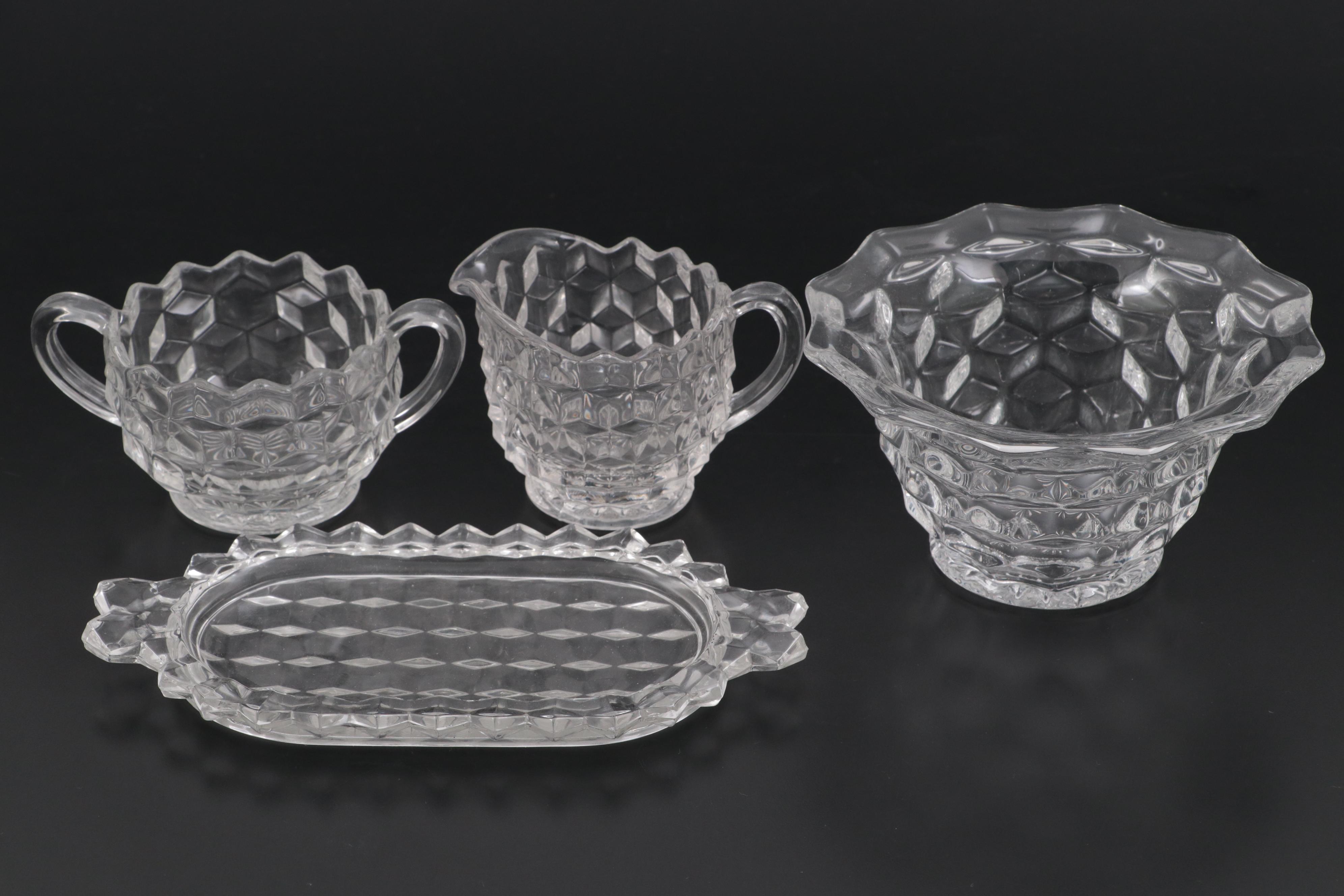 Fostoria "American Clear" Glass Dinnerware and Stemware EBTH