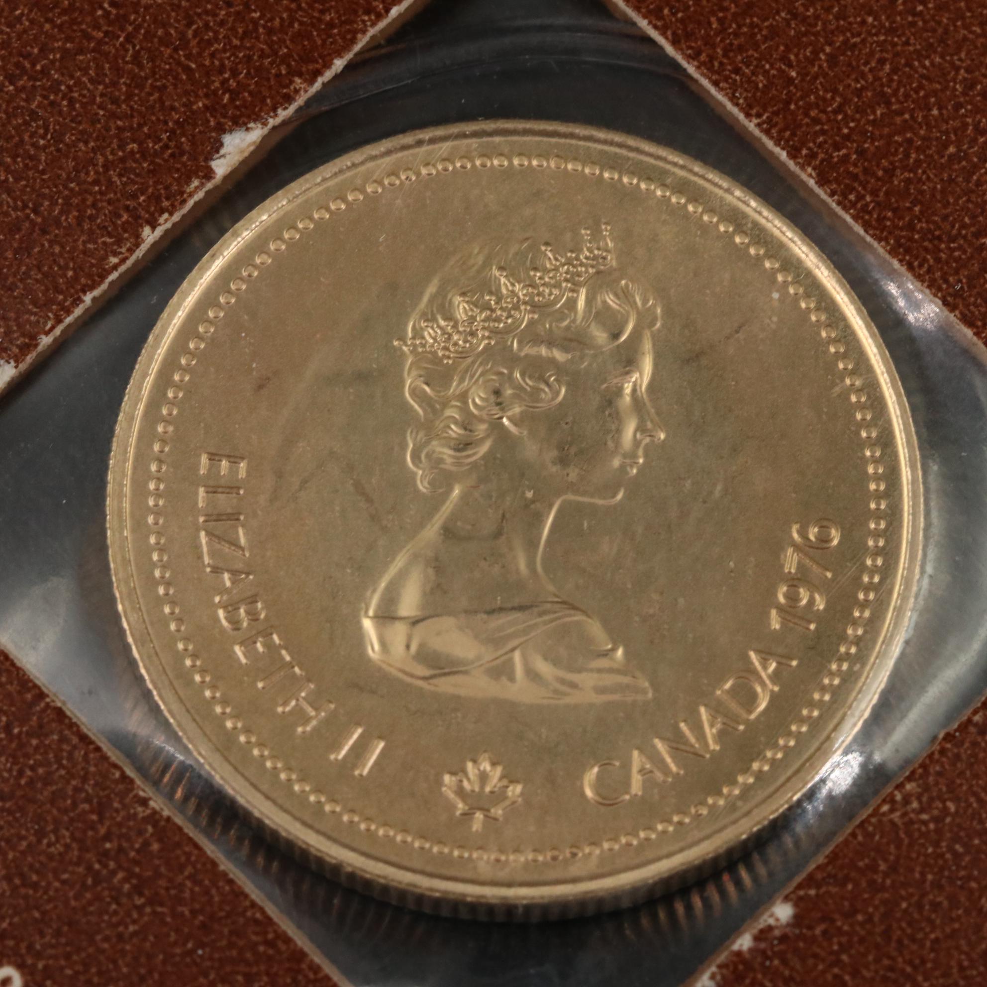 1976 Canada Montreal Olympics Commemorative $100 Gold Coin | EBTH