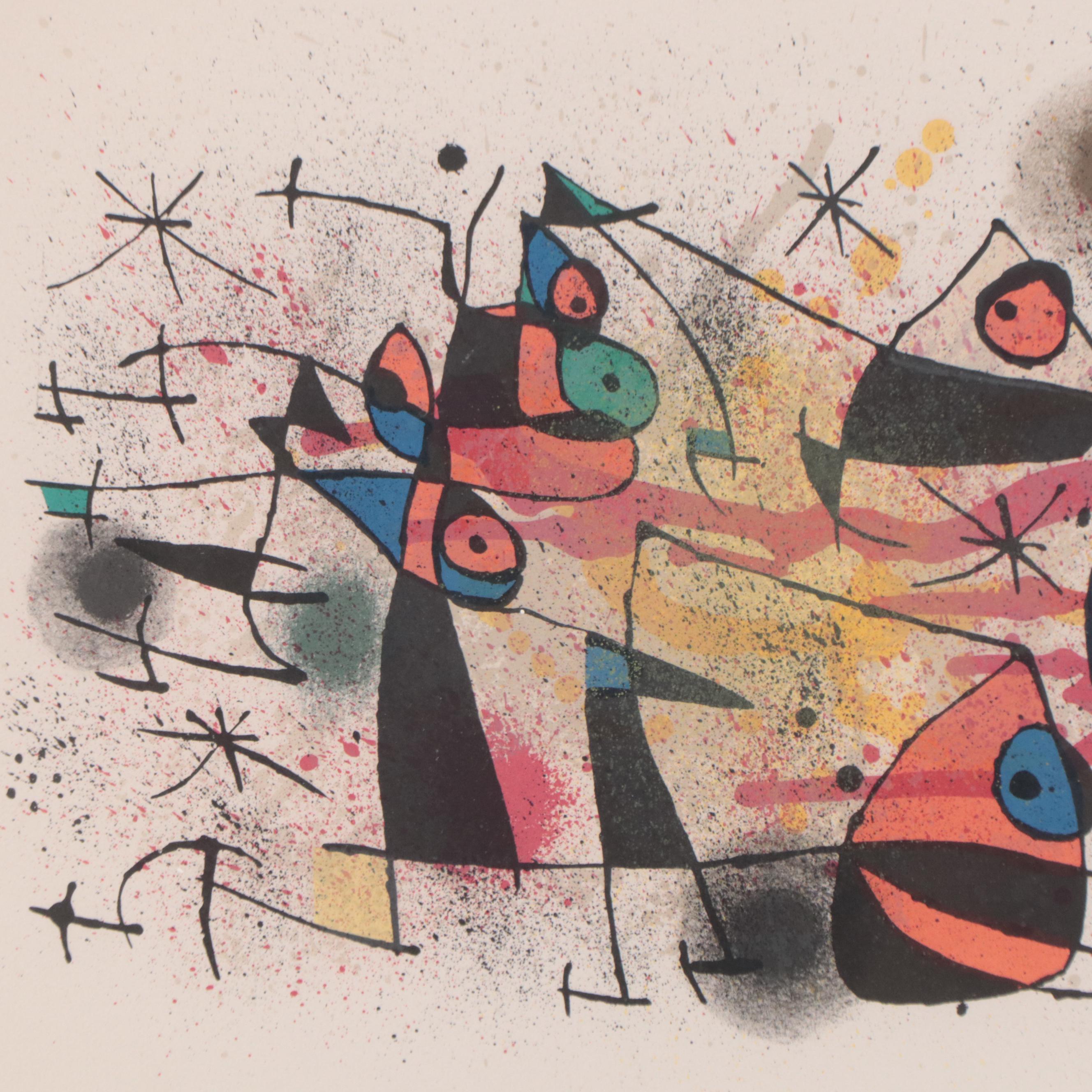 Joan Miró Color Lithograph 