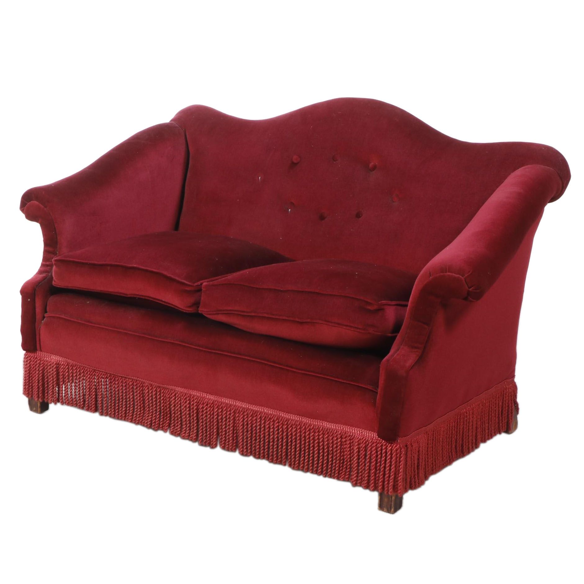 CustomUpholstered Loveseat Sofa EBTH