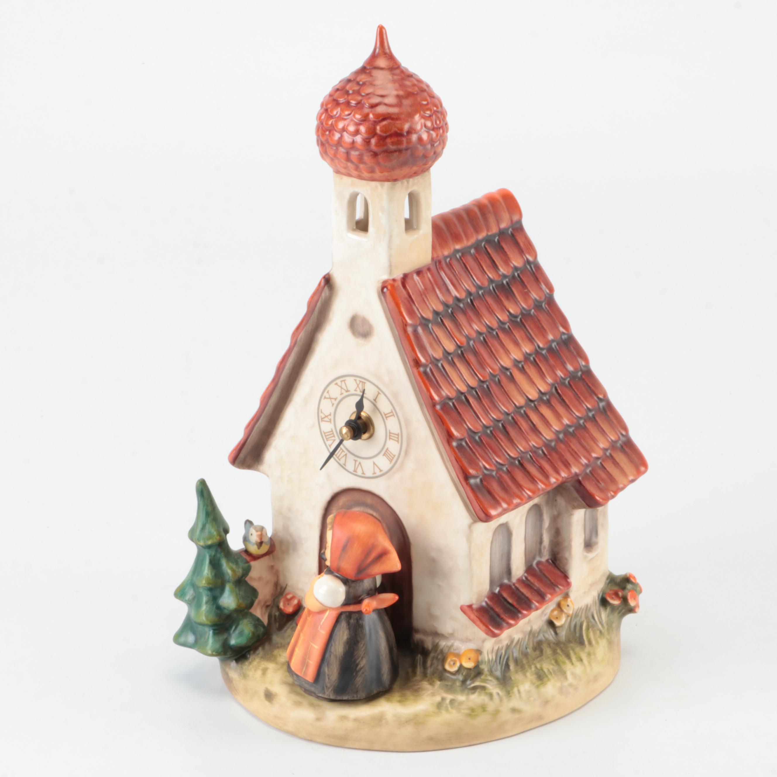 Goebel "Chapel Time" Porcelain Hummel Figurine Clock EBTH