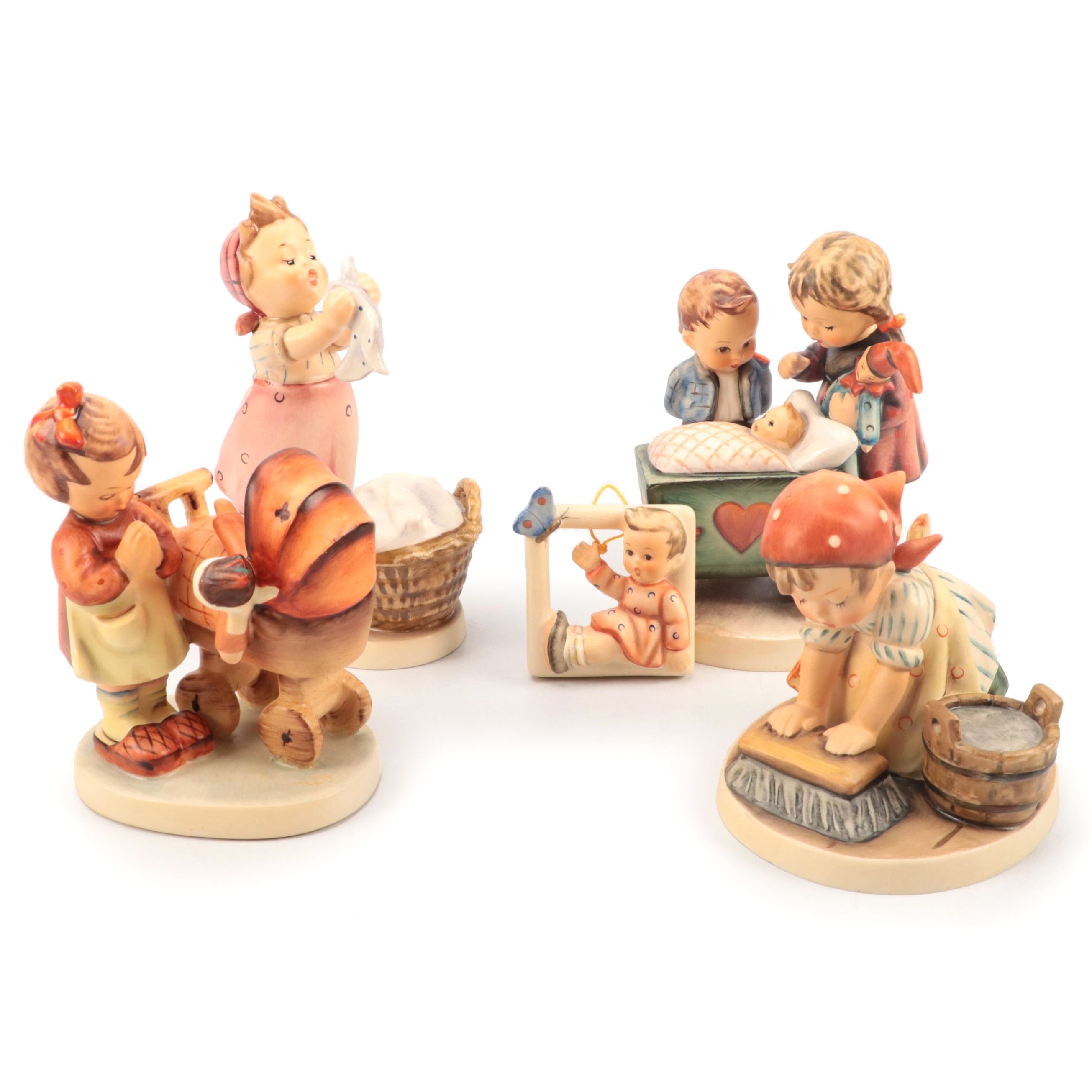Goebel Hummel Figurines Including "Big House Cleaning" and "Wash Day