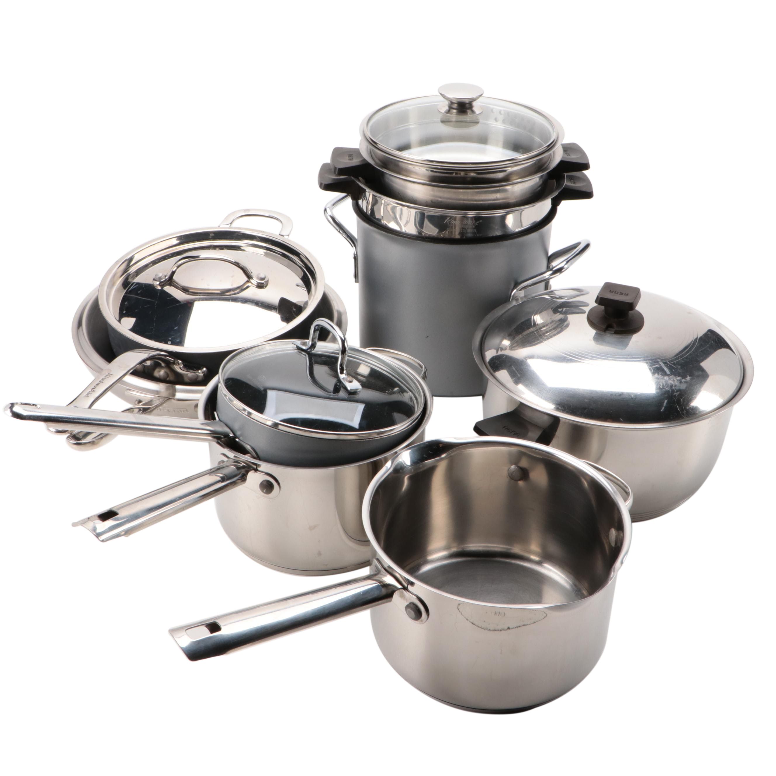 AllClad, Wolfgang Puck and Assorted Pots and Pans Collection EBTH