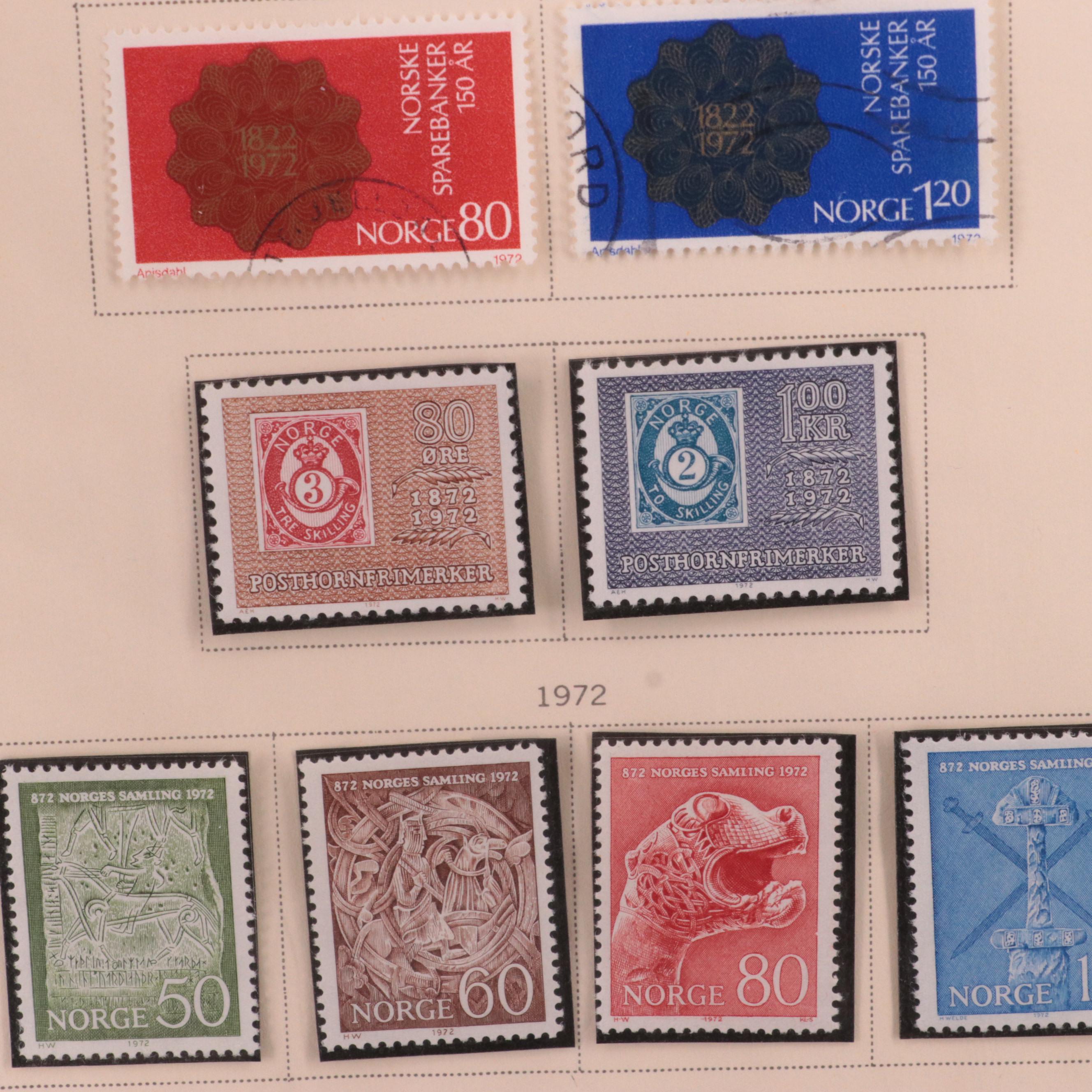 Postage Stamp Collection from Norway EBTH